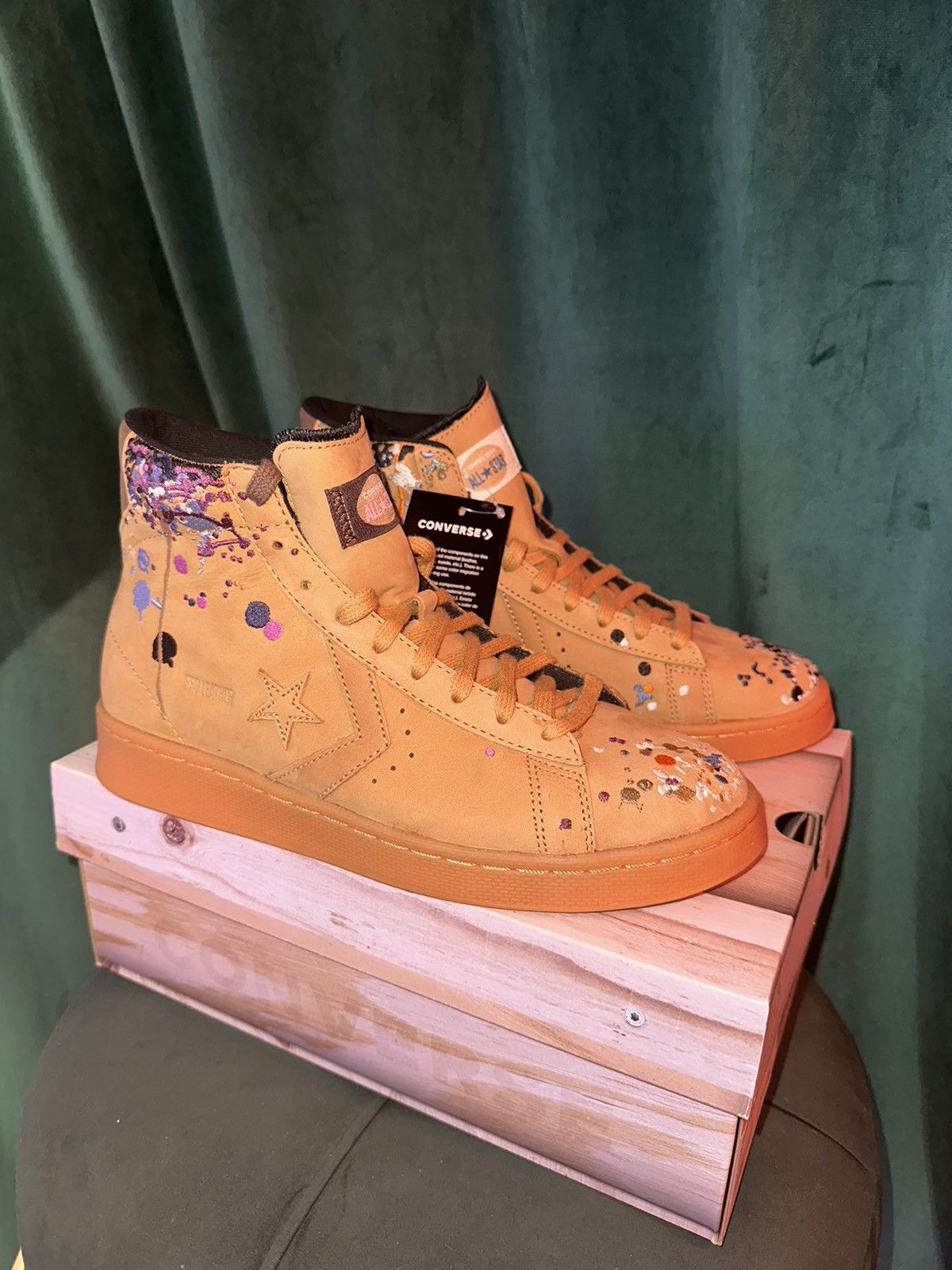 Bandulu × Converse Converse Unisex Bandulu x Pro Leather Mid Sneaker Size US 7 / EU 40 - 1 Thumbnail