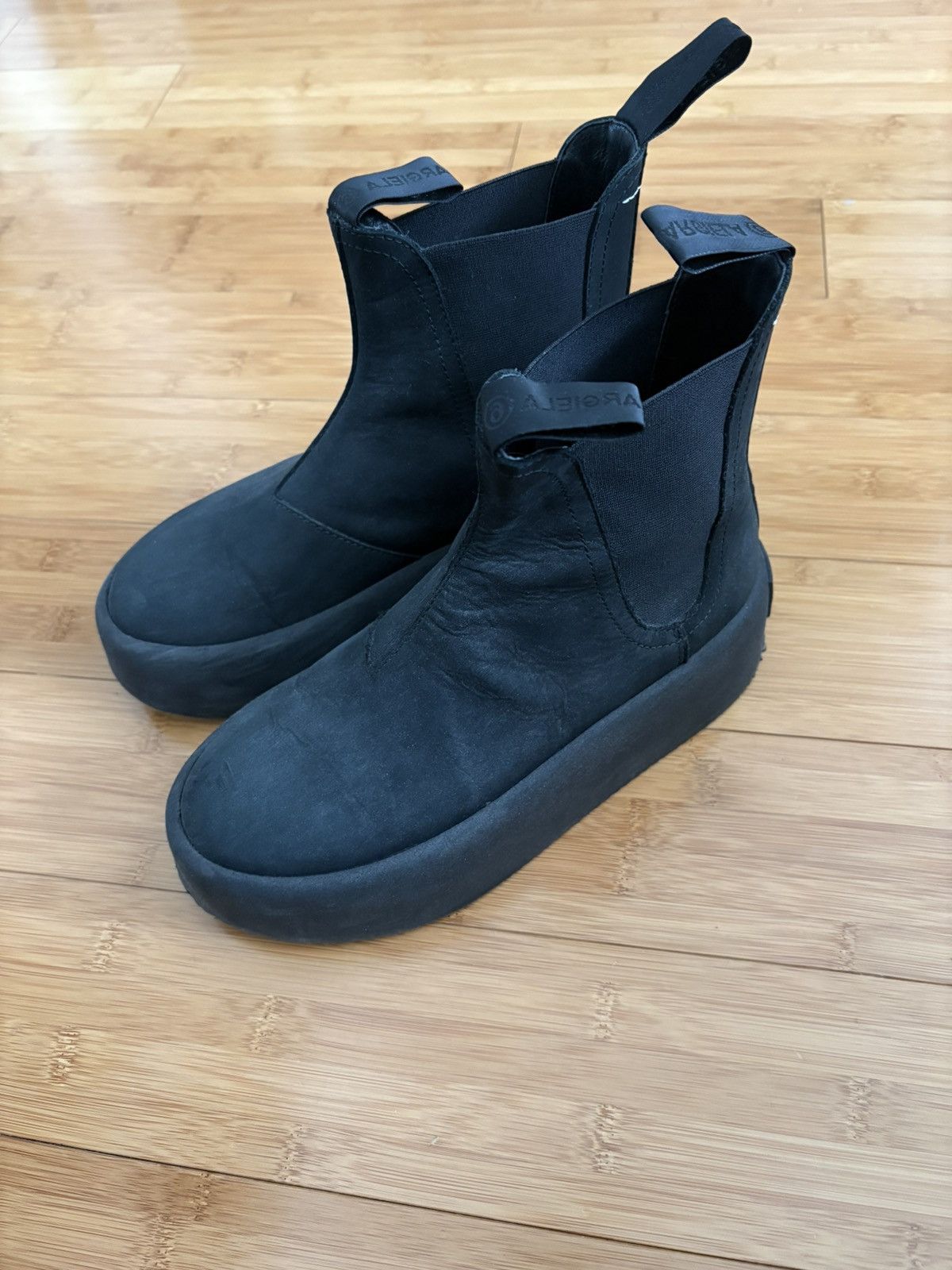 MM6 MM6 Suede Platform Boots Size US 6 / IT 36 - 1 Thumbnail