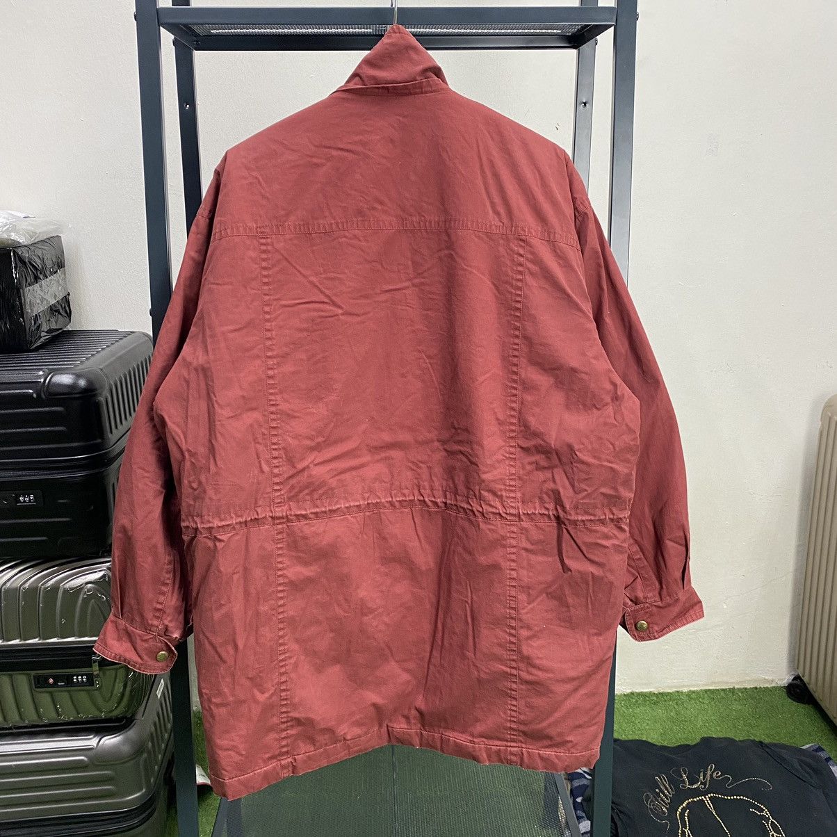 Burberry × Burberry Prorsum × Vintage Vintage Burberry London Parka Hooded Missing Faded Jacket Size US L / EU 52-54 / 3 - 2 Thumbnail