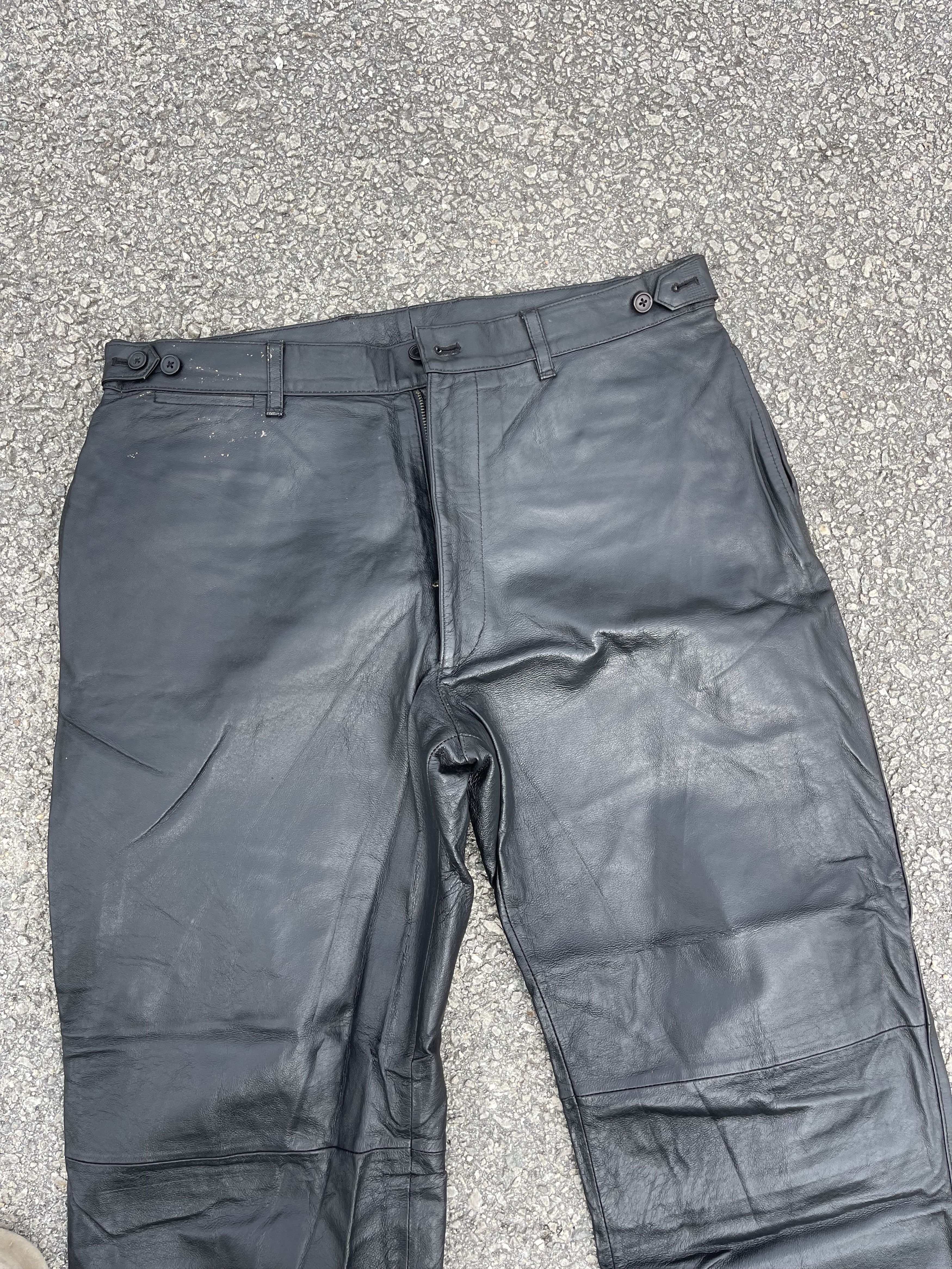 If Six Was Nine Allen Jolly Leather Trouser Size US 36 / EU 52 - 4 Thumbnail