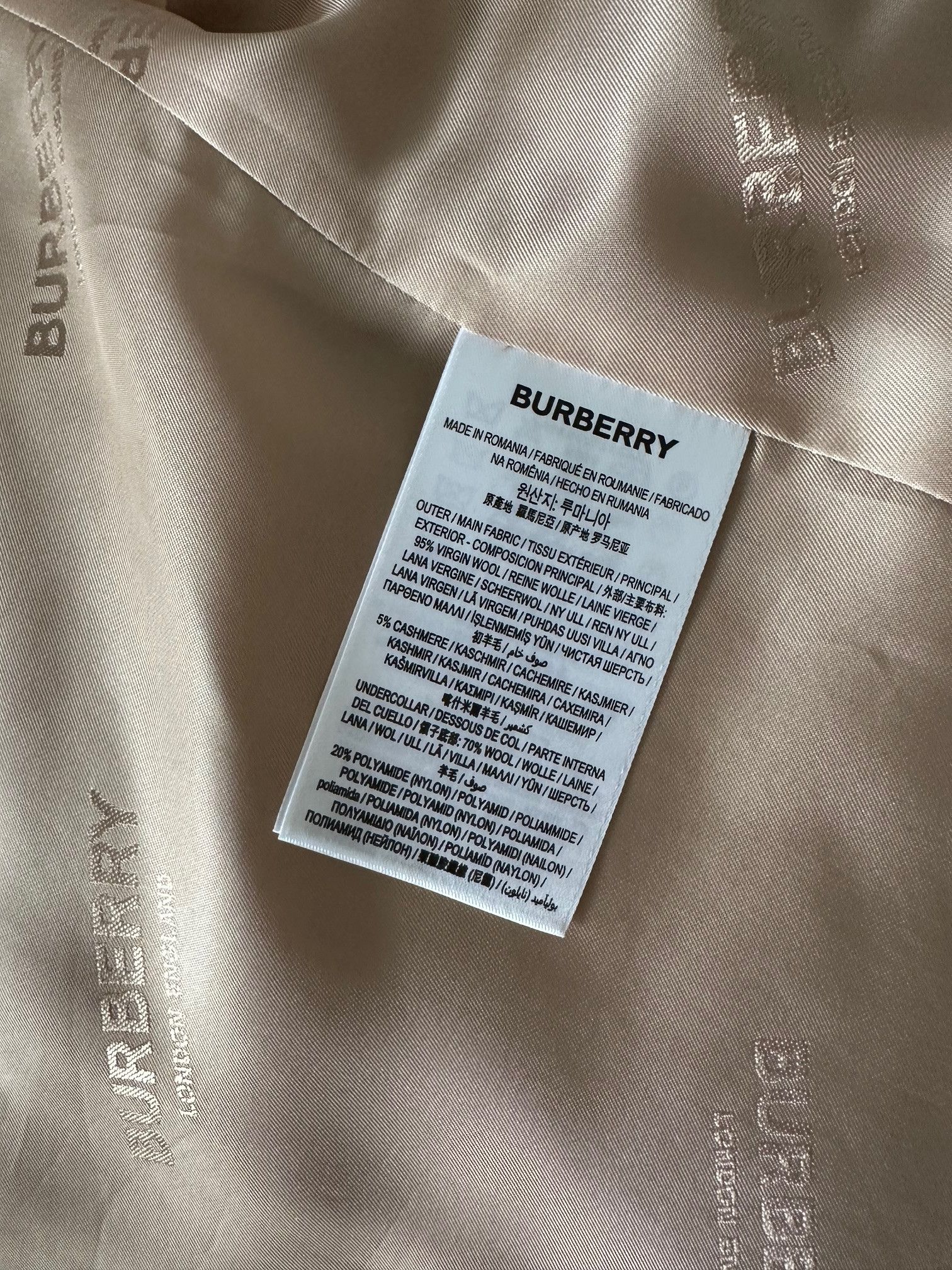 Burberry Wool Cashmere Tailored Coat Size US S / EU 44-46 / 1 - 11 Thumbnail