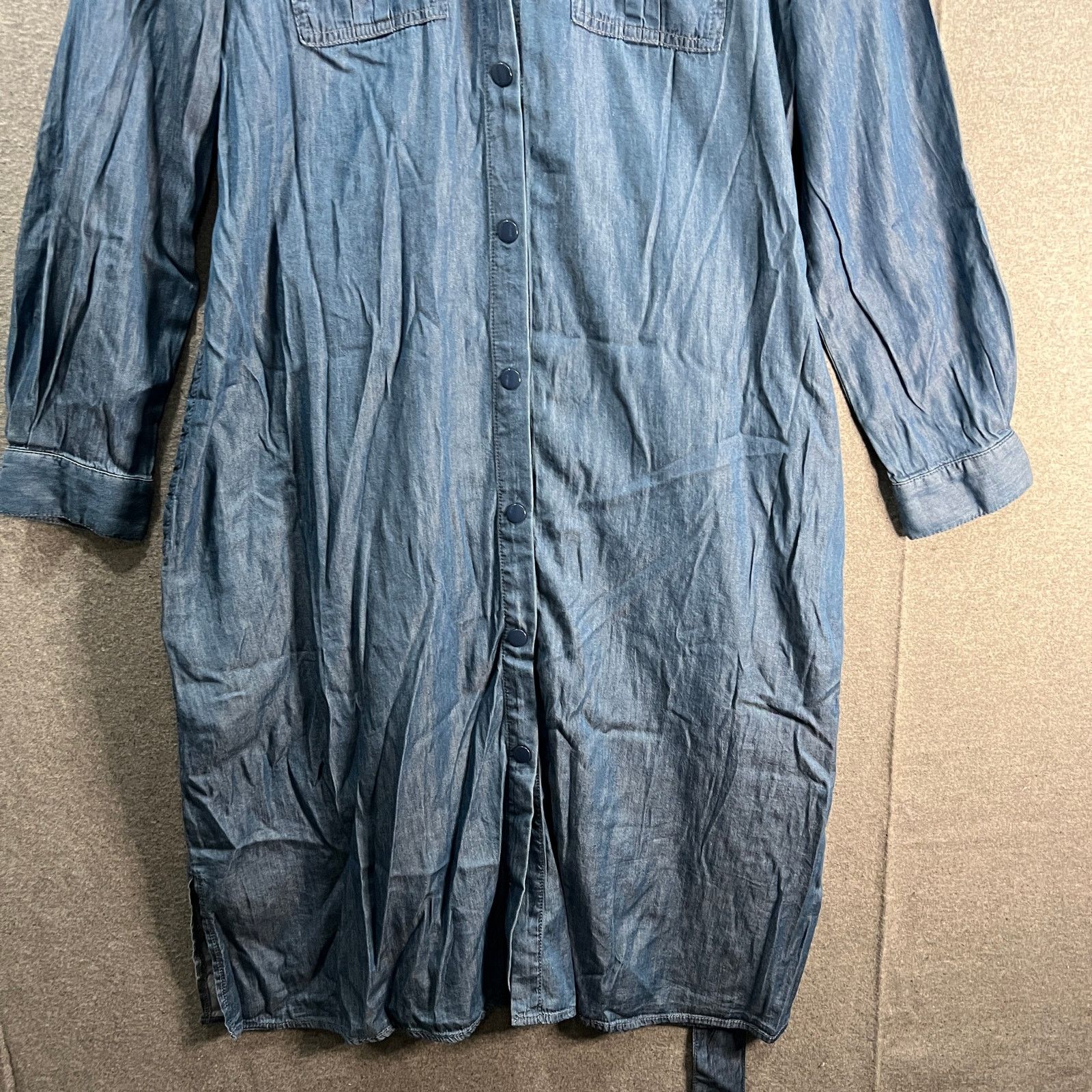 Other Laurie Felt Women Dress Denim Duster Dress Medium Size XS / US 0-2 / IT 36-38 - 5 Thumbnail