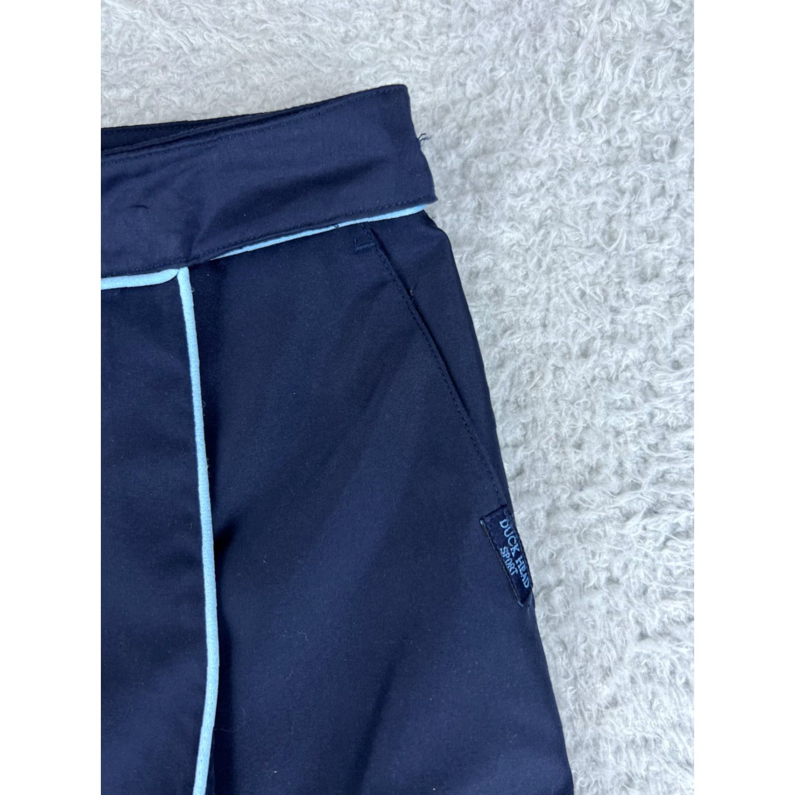 Vintage VINTAGE Duck Head Skirt Womens 6 Navy Blue DHX-DRY Fabric Polyester Blend Skort Size 28" / US 6 / IT 42 - 7 Thumbnail