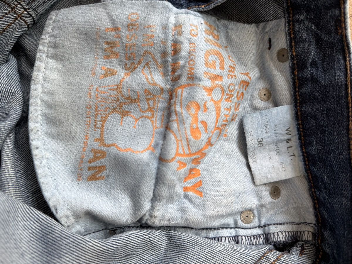 W&LT W&LT Bleach Graffiti Jeans Size US 33 - 7 Thumbnail