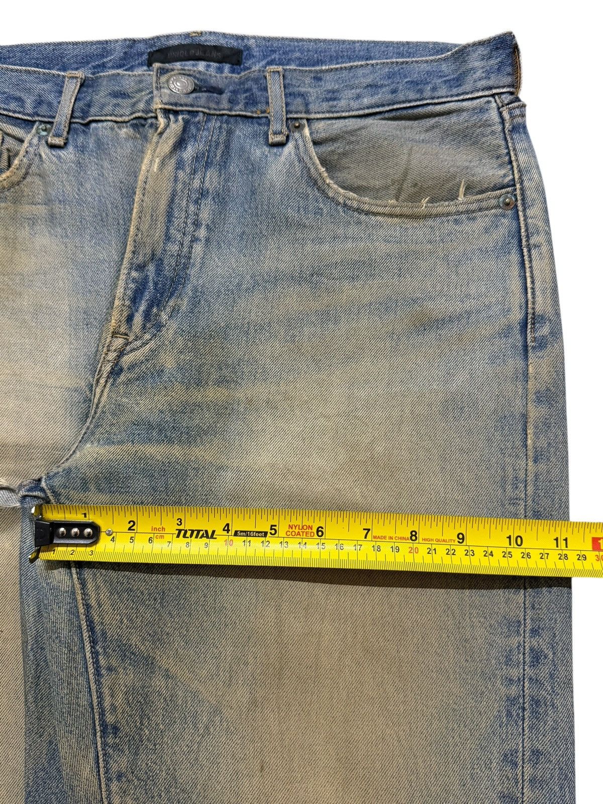 Uniqlo Vintage Y2K Japanese Uniqlo Mud Wash Distressed Straight Leg Size US 32 / EU 48 - 15 Thumbnail