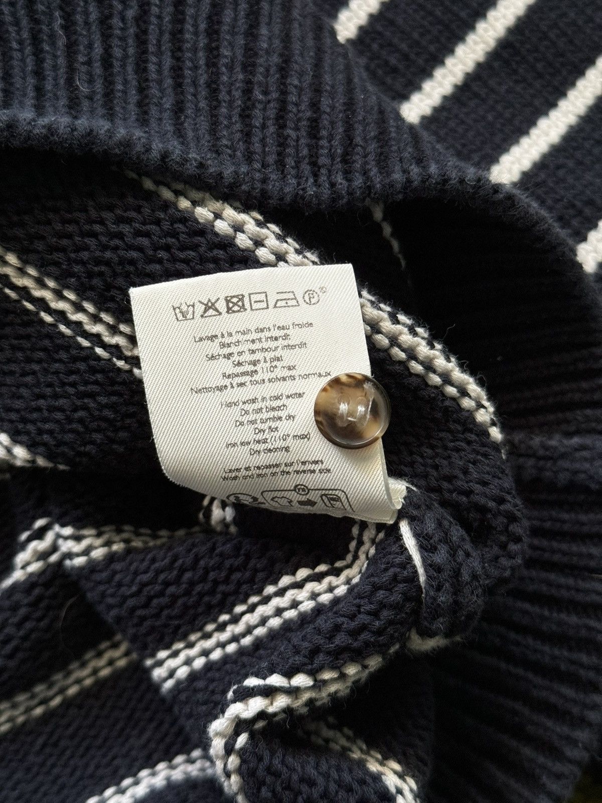 Designer × Sezane Sezane Paris oldmoney style striped sweater Size L / US 10 / IT 46 - 9 Thumbnail
