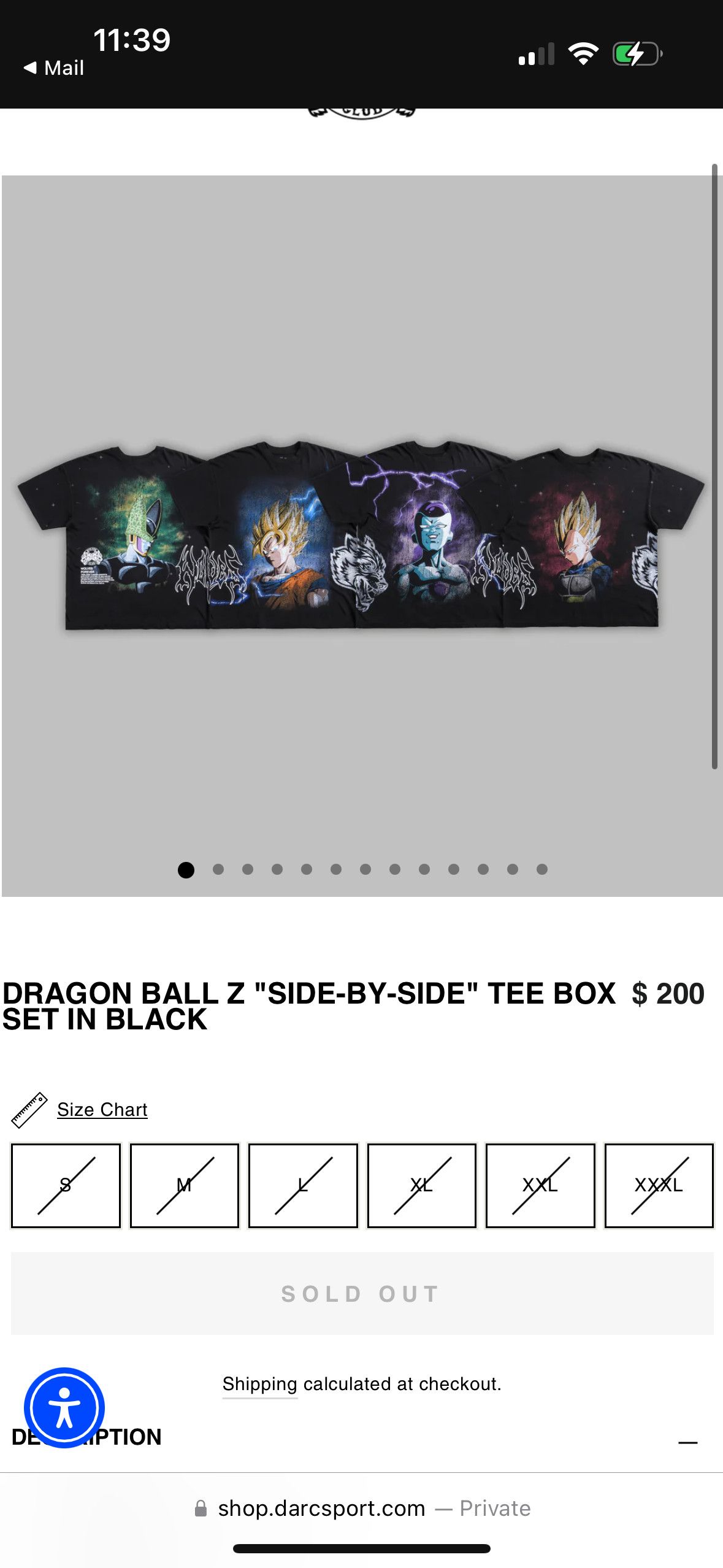 ダルクスポーツDragon Ball Z Tee Box Set Darc Sport Dragon Ball Z “Side-by-Side” Tee Box Set in Black