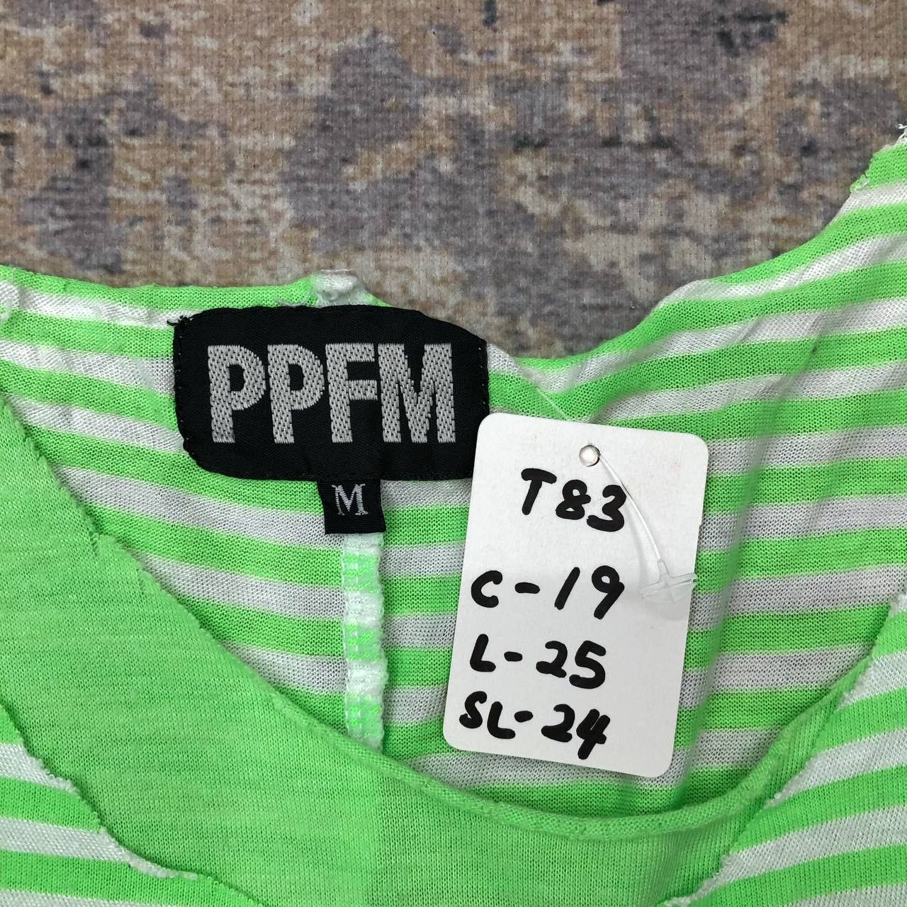 PPFM T83 PPFM PUNK STRIPED LONG SLEEVE TEE Size US M / EU 48-50 / 2 - 6 Thumbnail