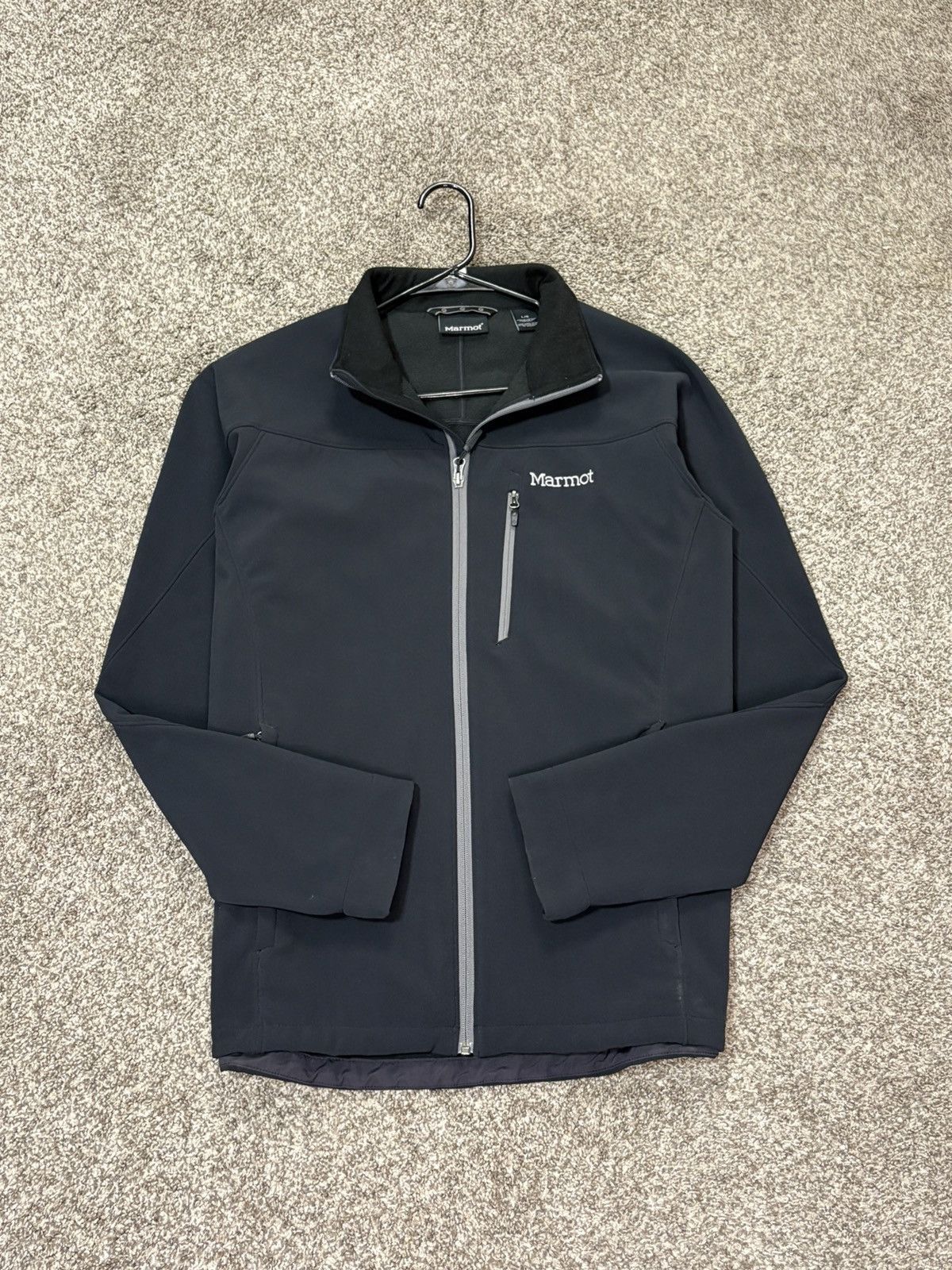 Marmot Marmot Jacket Mens L Black Softshell Full Zip Fleece Lined Size US L / EU 52-54 / 3 - 7 Thumbnail