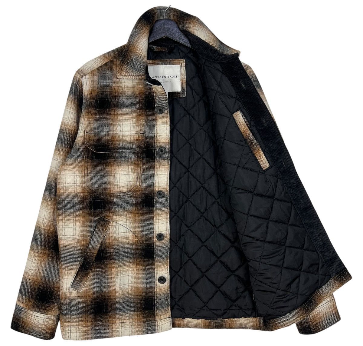 Abercrombie & Fitch Americana Shadow Plaid Wool Jacket Size US S / EU 44-46 / 1 - 3 Thumbnail