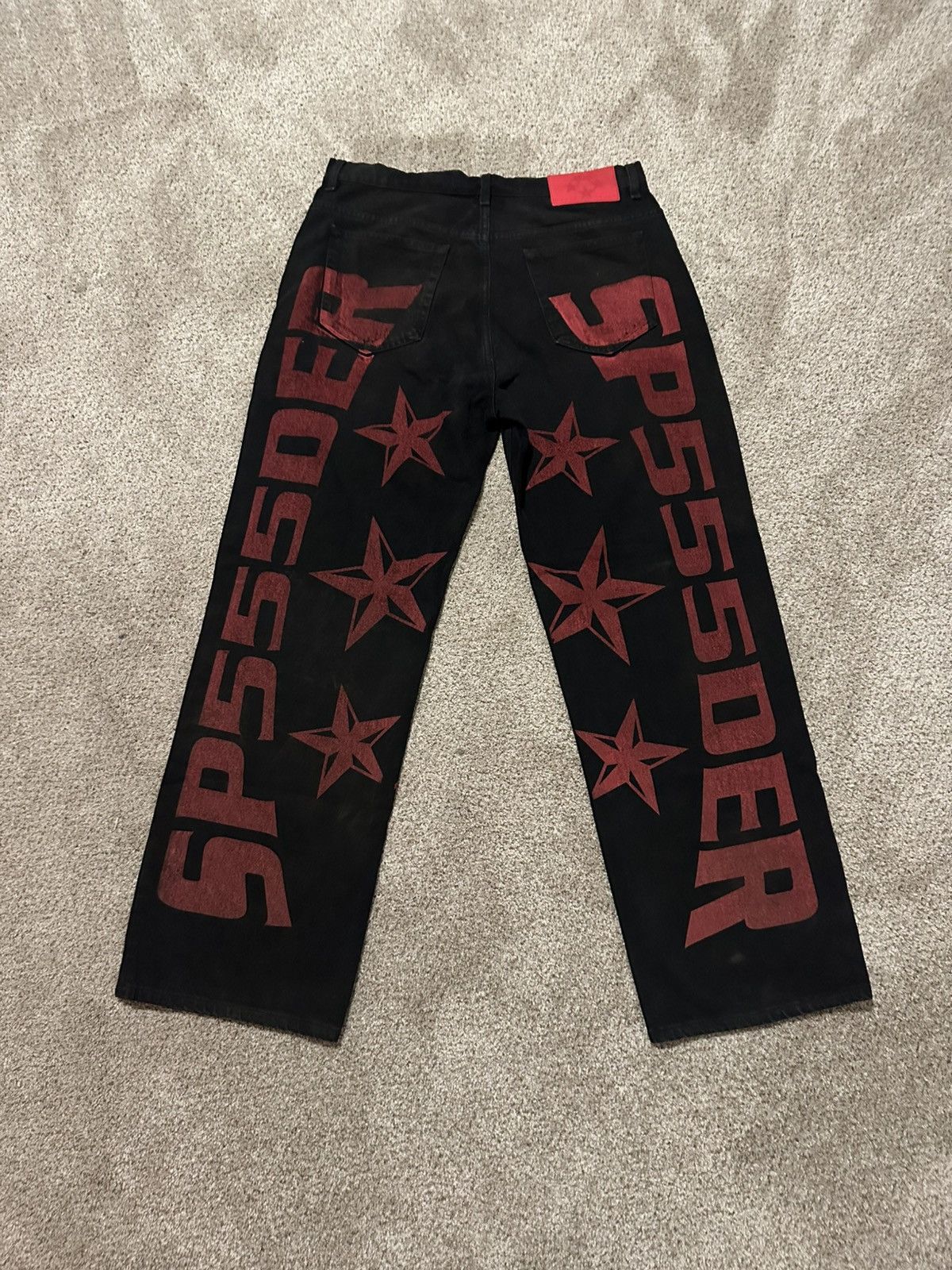 Sp5der Sp5der black denim jeans Size US 34 / EU 50 - 2 Thumbnail