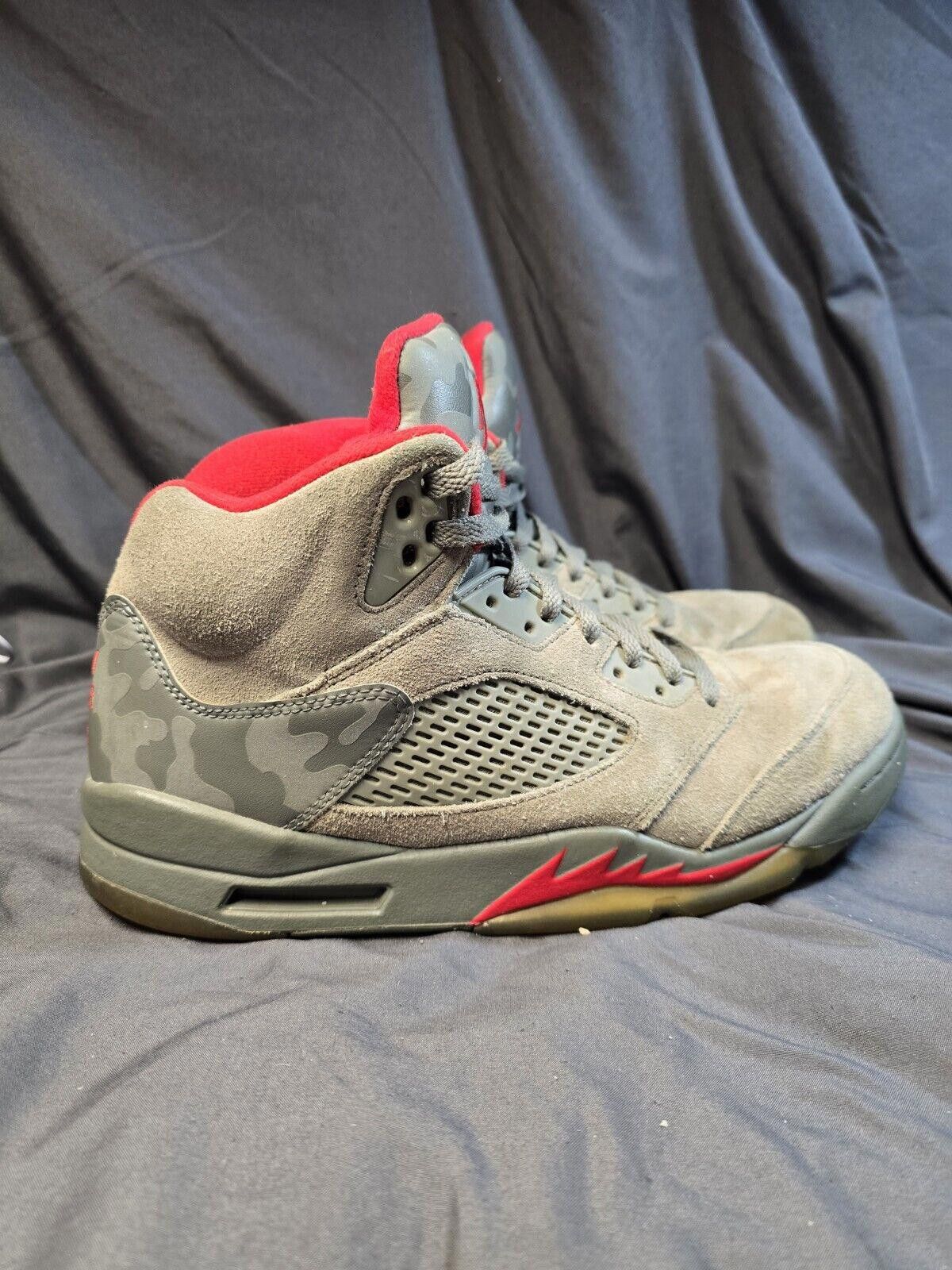 Camo Jordan Retro Se Nike Jordan V Retro Camo Sz Grey Fire Red