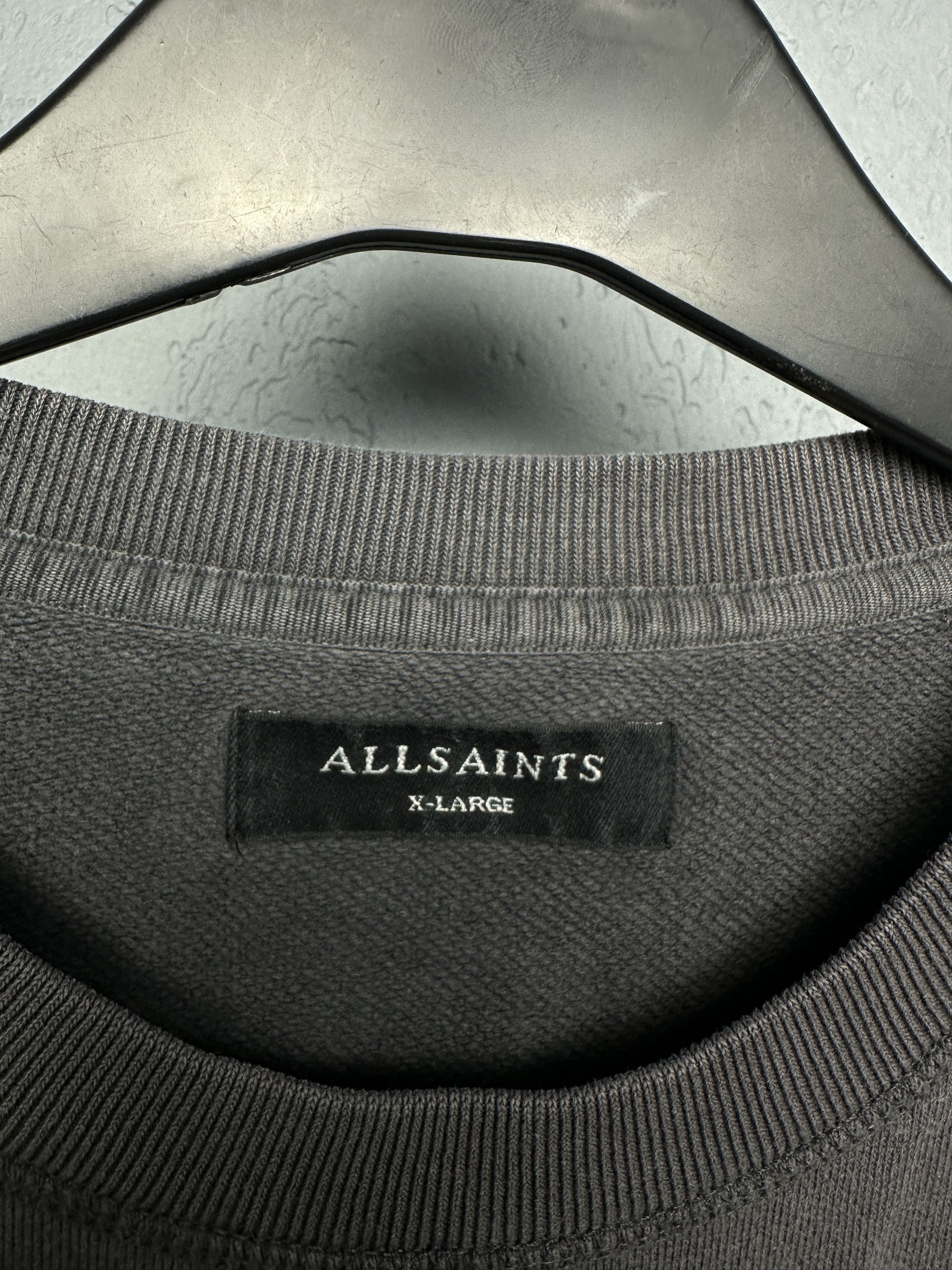 Allsaints Allsaints Vintage Mens Raven Crew Neck Sweatshirt Size US XL / EU 56 / 4 - 4 Thumbnail