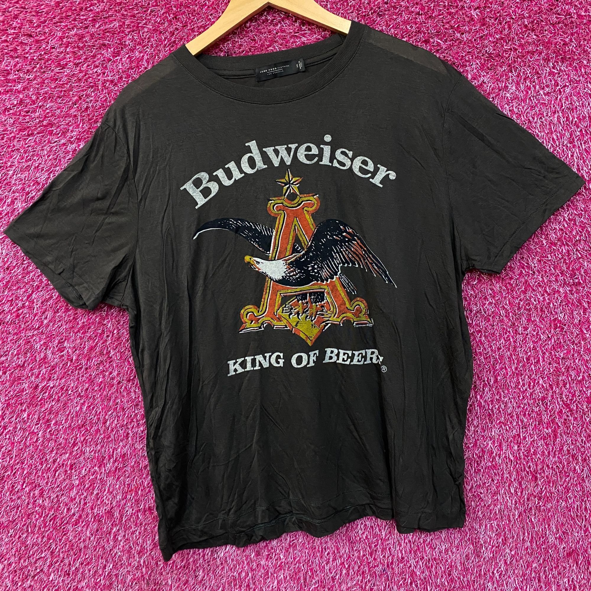 Junk Food Budweiser King Of Beer American Bald Eagle Logo T-Shirt 2XL Size US XXL / EU 58 / 5 - 3 Thumbnail