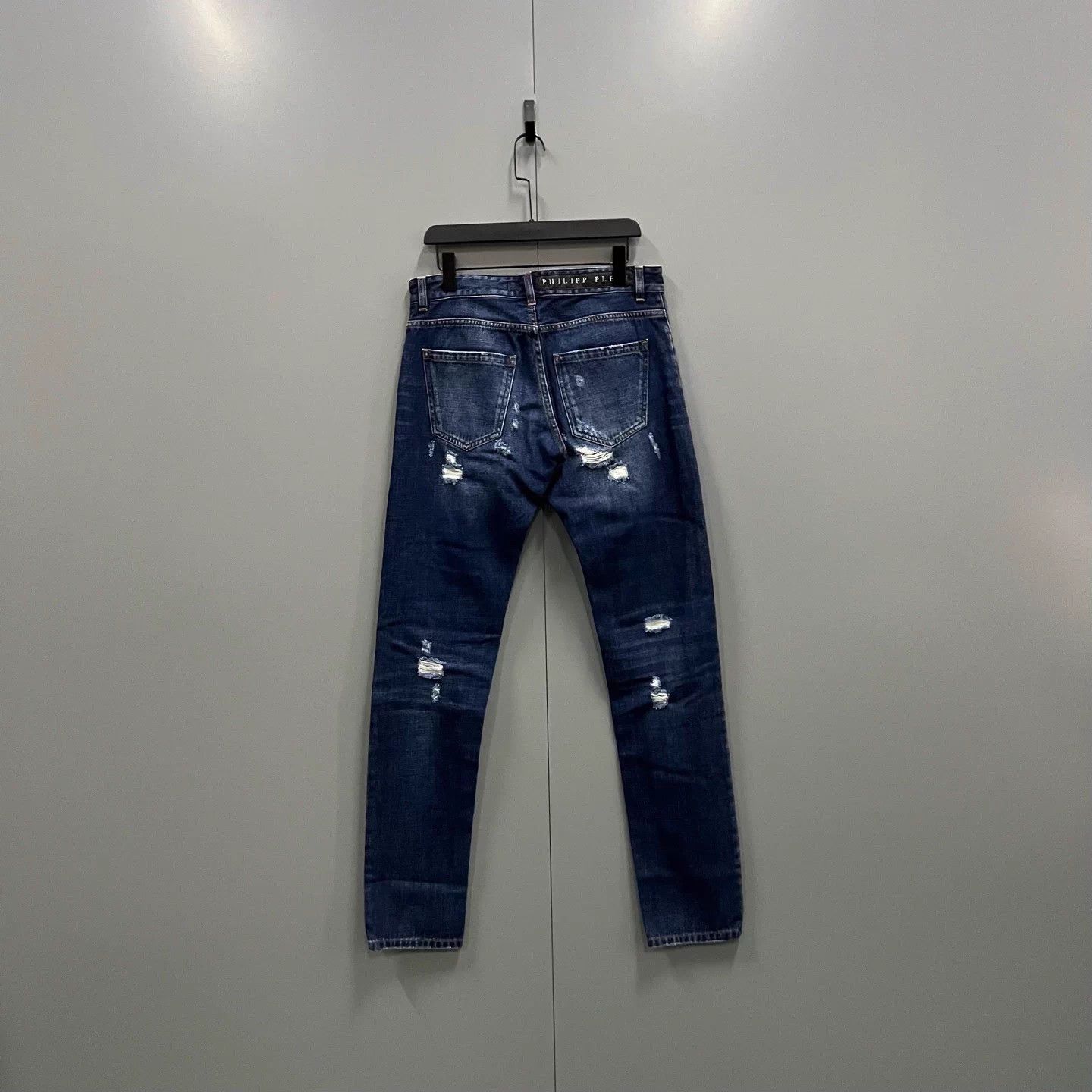 Philipp Plein PHILIPP PLEIN blue destroyed jeans 31 Size US 31 - 2 Thumbnail