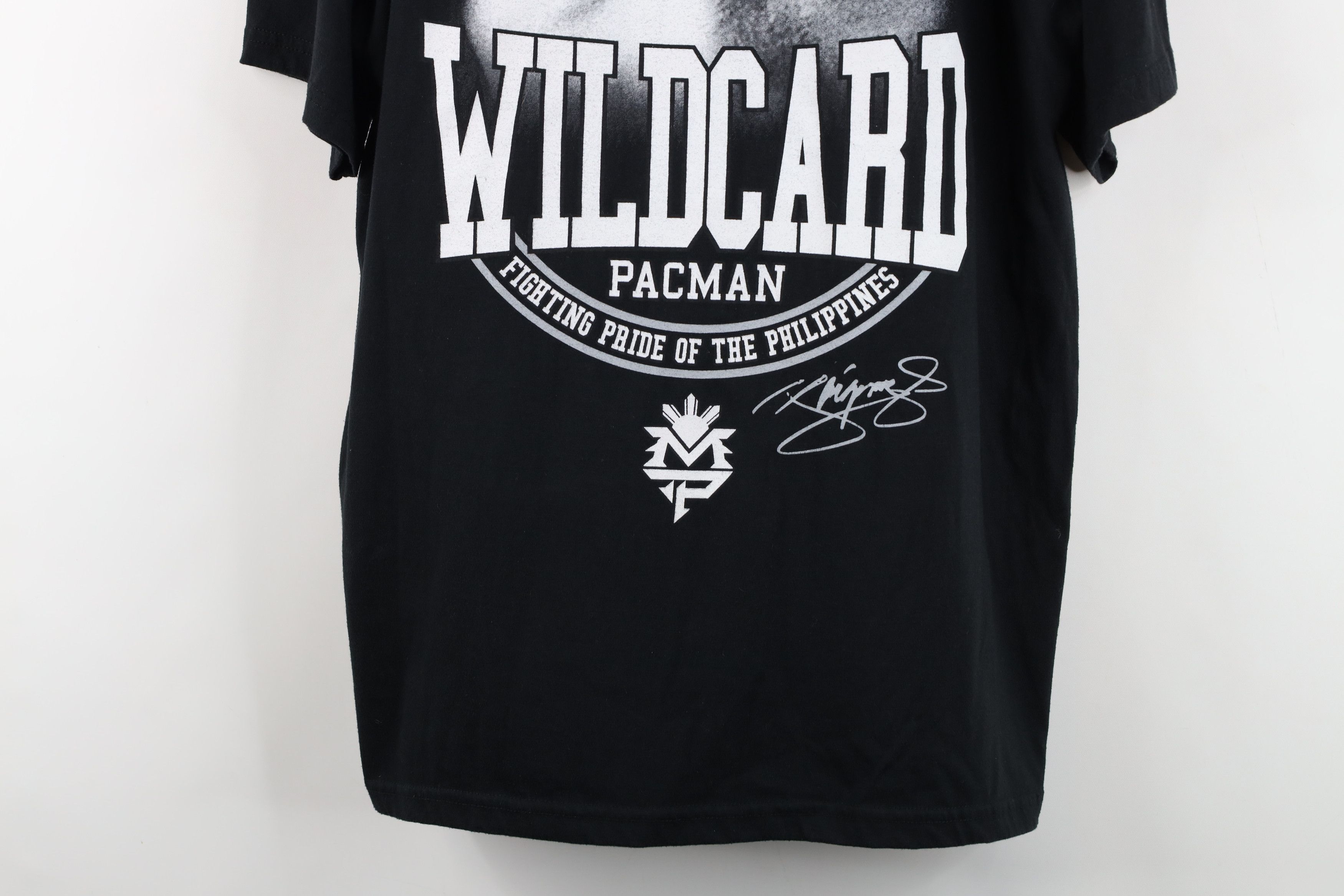 Vintage Vintage Wildcard Manny Pacquiao Boxing T-Shirt Black USA Size US L / EU 52-54 / 3 - 3 Thumbnail
