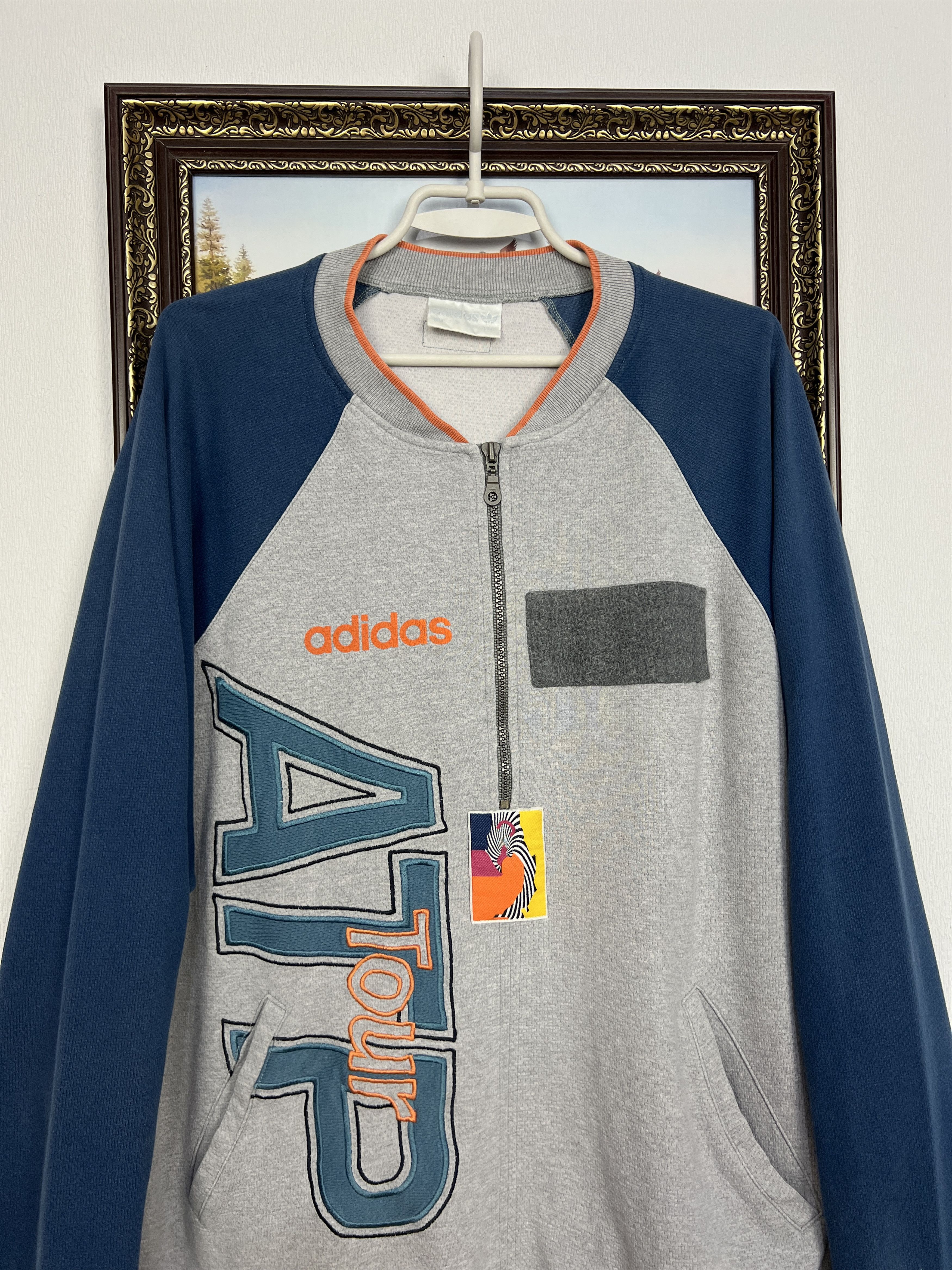 Adidas Vintage ATP Tour Tennis Track Top Jacket Sweatshirt Rare Size US M / EU 48-50 / 2 - 2 Thumbnail