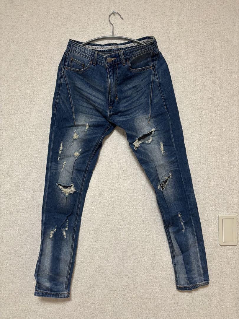 Number (N)ine NUMBER (N)INE Skinny Denim Pants Dark Blue S Size US 32 / EU 48 - 1 Thumbnail