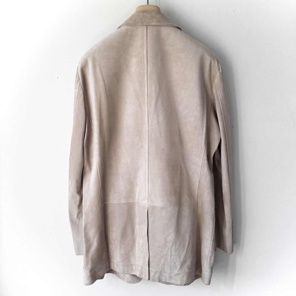 Gucci Gucci SS2005 Sand Beige Suede Leather Blazer Jacket Size US XL / EU 56 / 4 - 4 Thumbnail