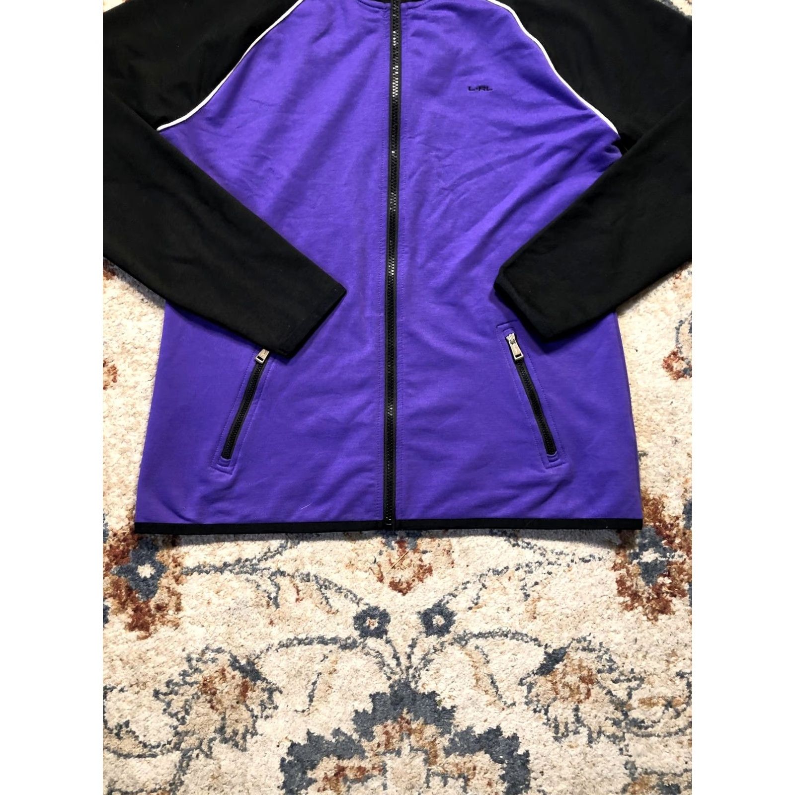 Ralph Lauren Lauren Ralph Lauren Jacket Womens Medium Purple Lauren Active Track Full Zip Size M / US 6-8 / IT 42-44 - 5 Thumbnail