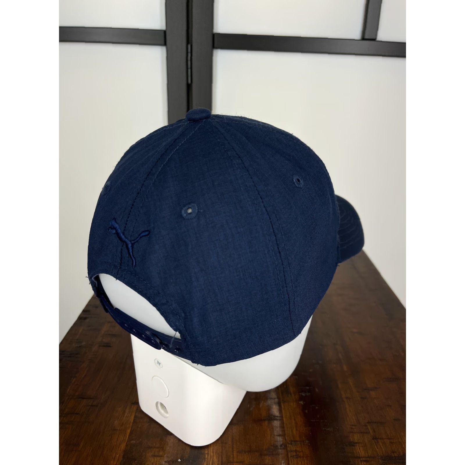 Puma PUMA Hat Cap Snap Back Adult One Size Blue Embroidered Logo Cotton Polyester Size ONE SIZE - 7 Thumbnail