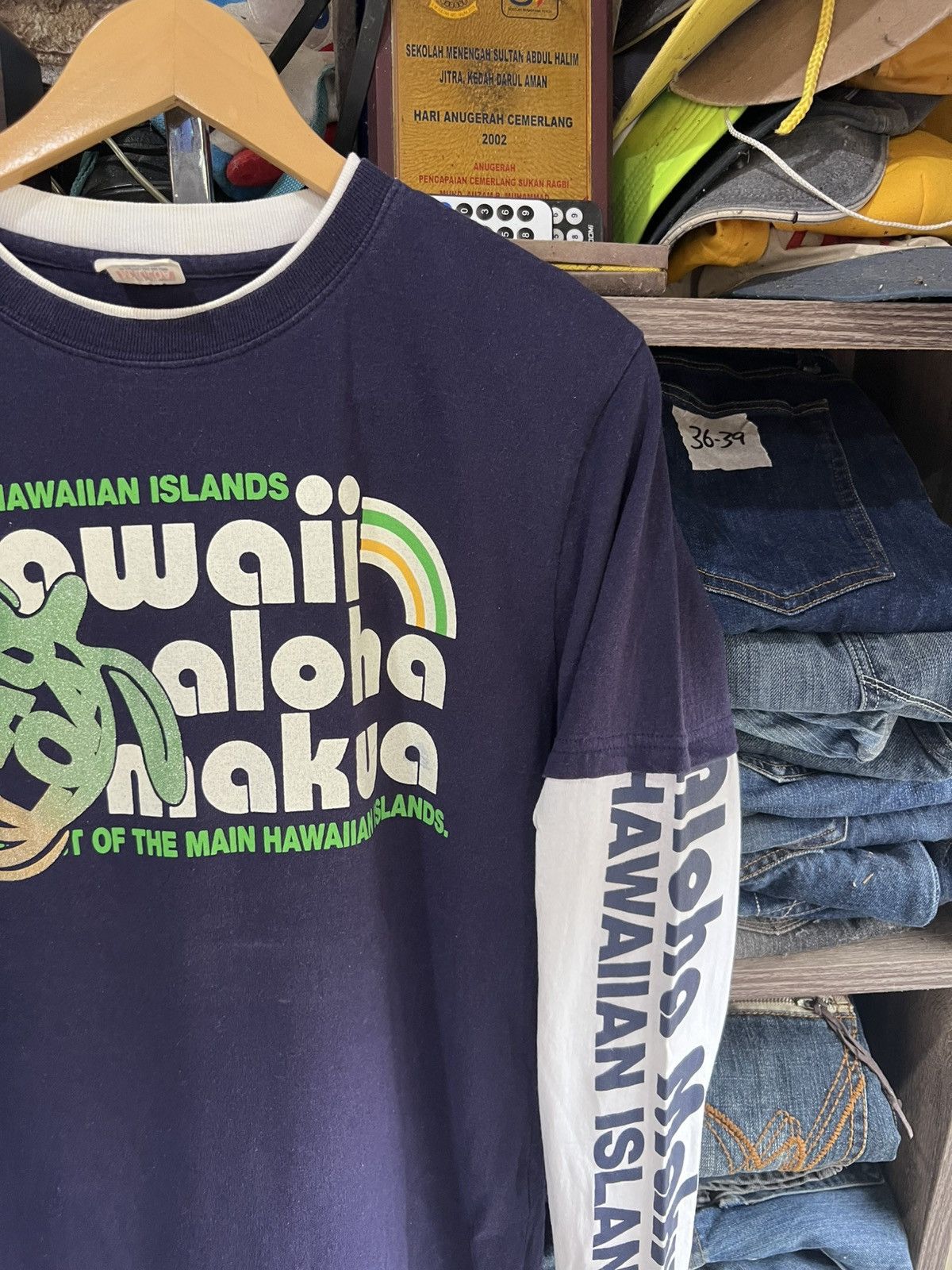Japanese Brand 🔥Mauloa Hawaiian Islands Long Sleeve Size US M / EU 48-50 / 2 - 7 Thumbnail