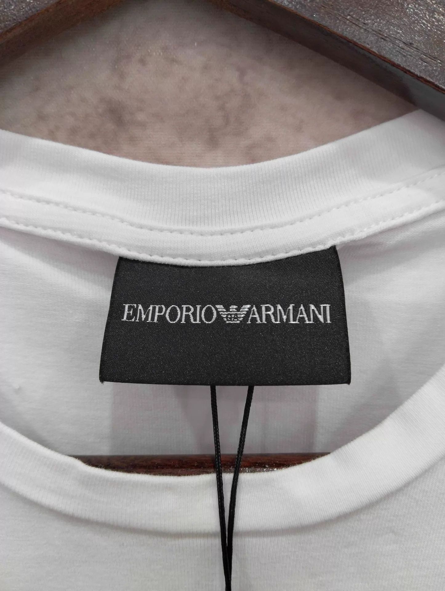 Emporio Armani EMPORIO ARMANI White Logo Short Sleeve Tee M Size US M / EU 48-50 / 2 - 3 Thumbnail