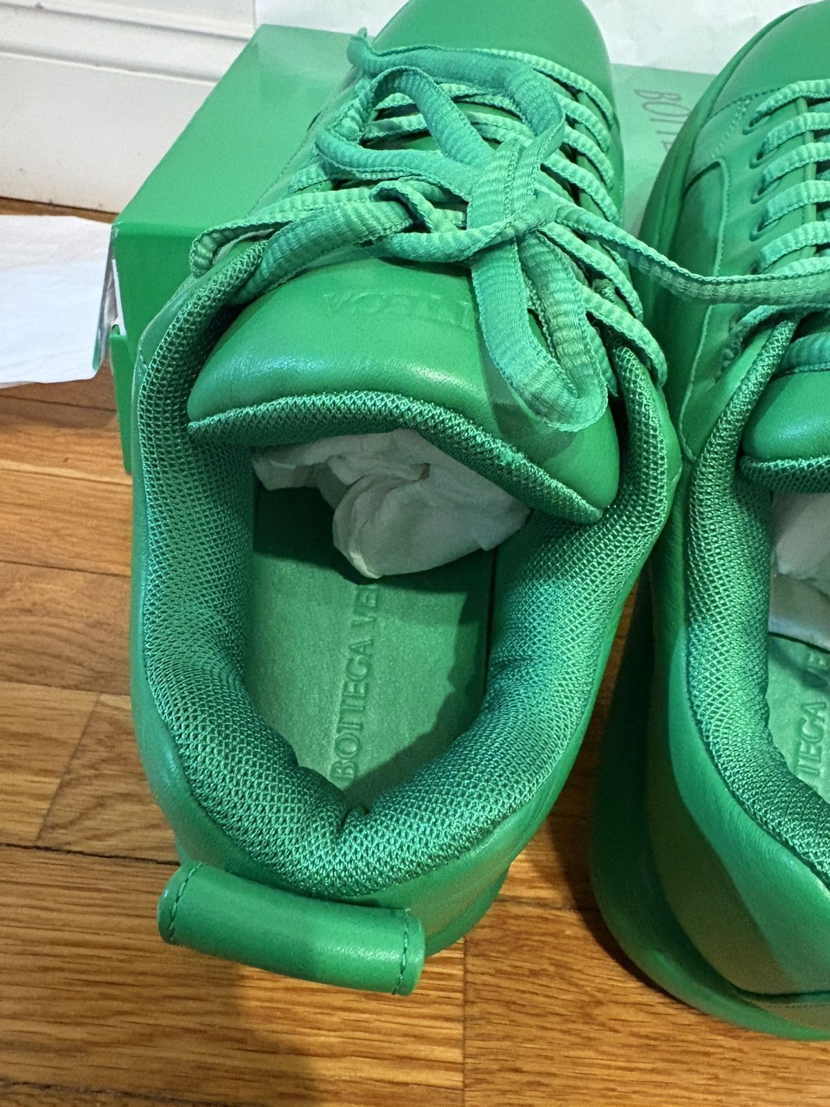 Bottega Veneta Bottega Green Pillow Sneaker Leather. Size US 10.5 / EU 43-44 - 11 Thumbnail