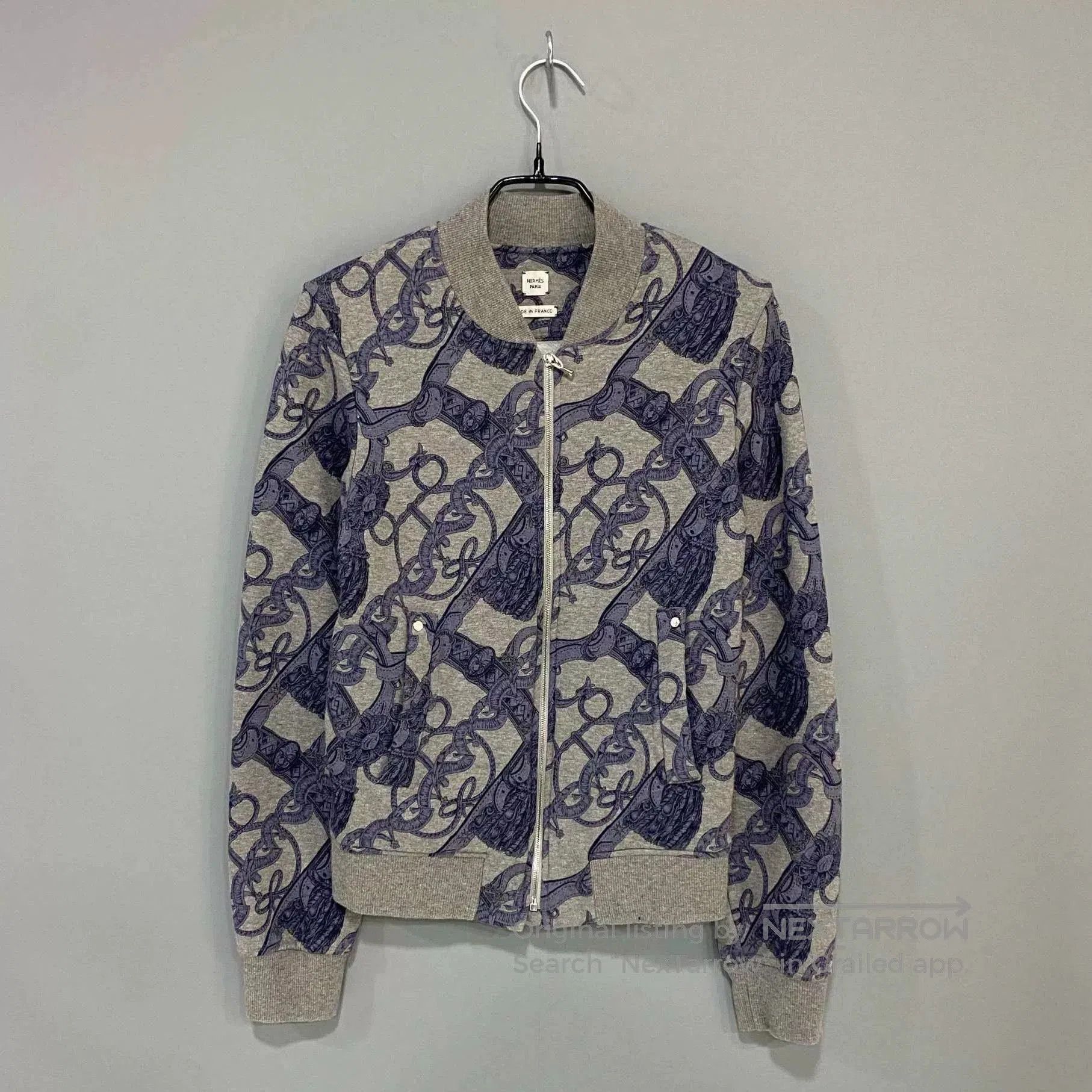 Hermes Hermes Wool Printed Zip Jacket. Size US XS / EU 42 / 0 - 1 Thumbnail