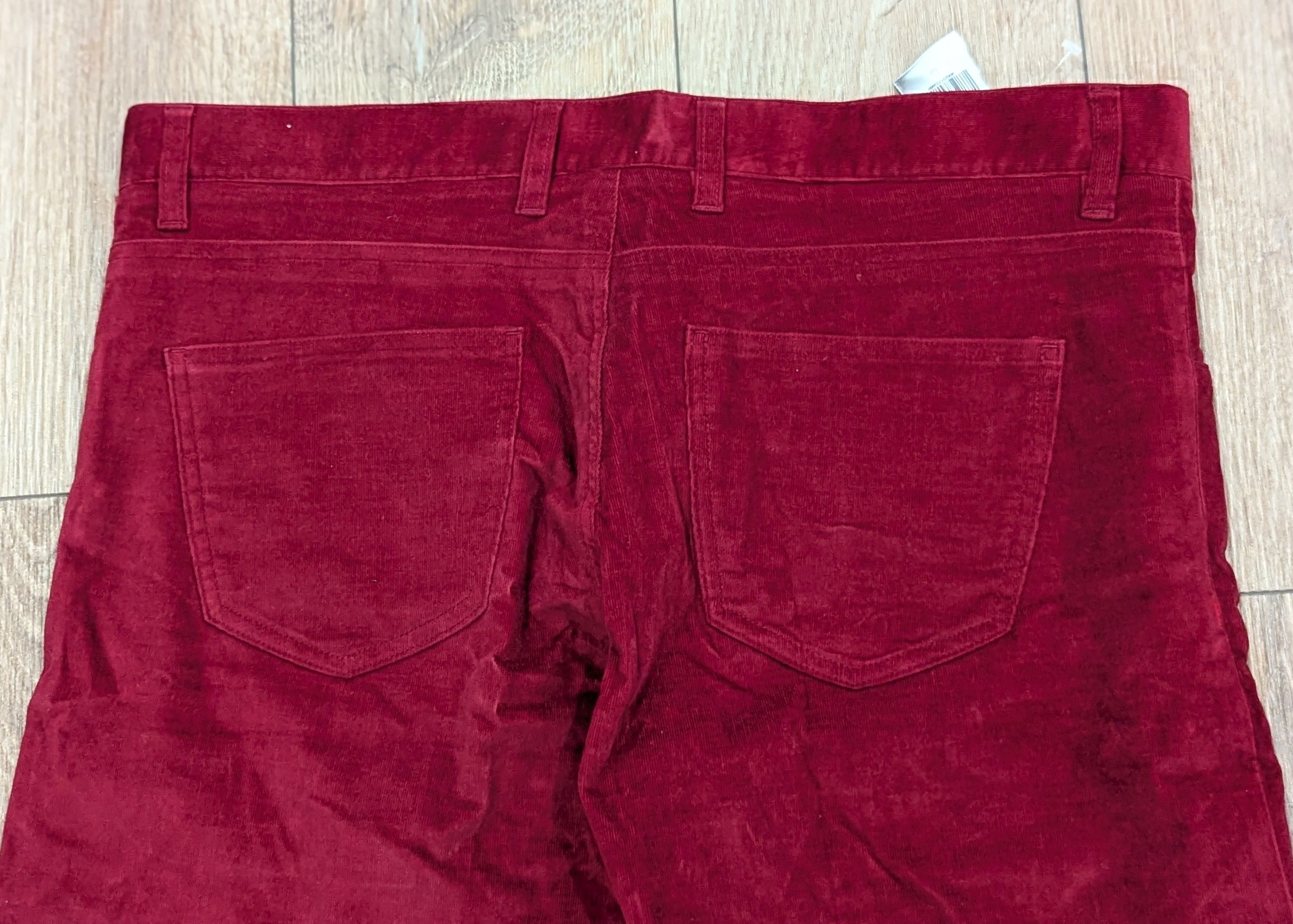 Isaia Mens ISAIA Cotton Straight Leg Jeans Red 52 US 36 Size US 36 / EU 52 - 5 Thumbnail