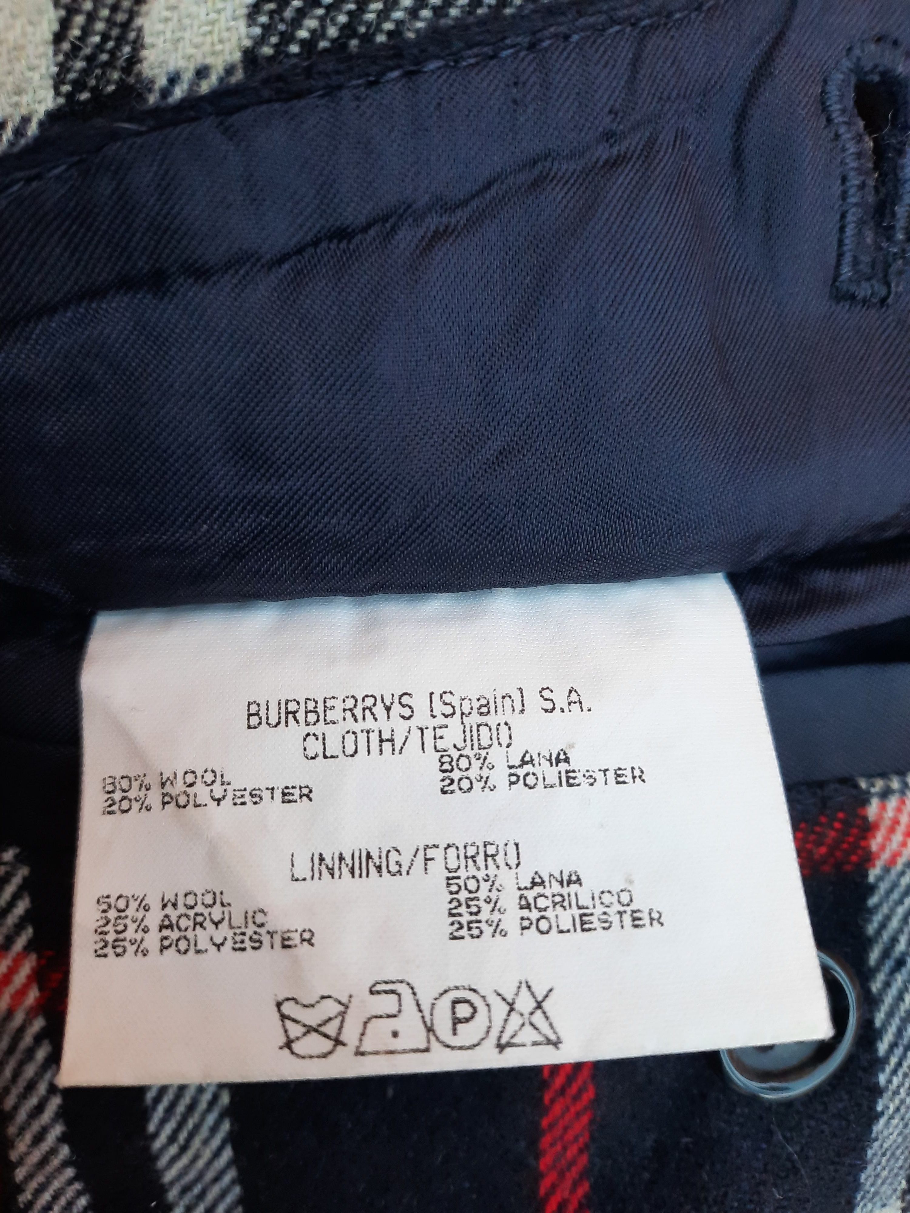 Burberry 90s Burberrys’ Classic Navy Wool Overcoat – Size 54 / XL Size US XL / EU 56 / 4 - 9 Thumbnail