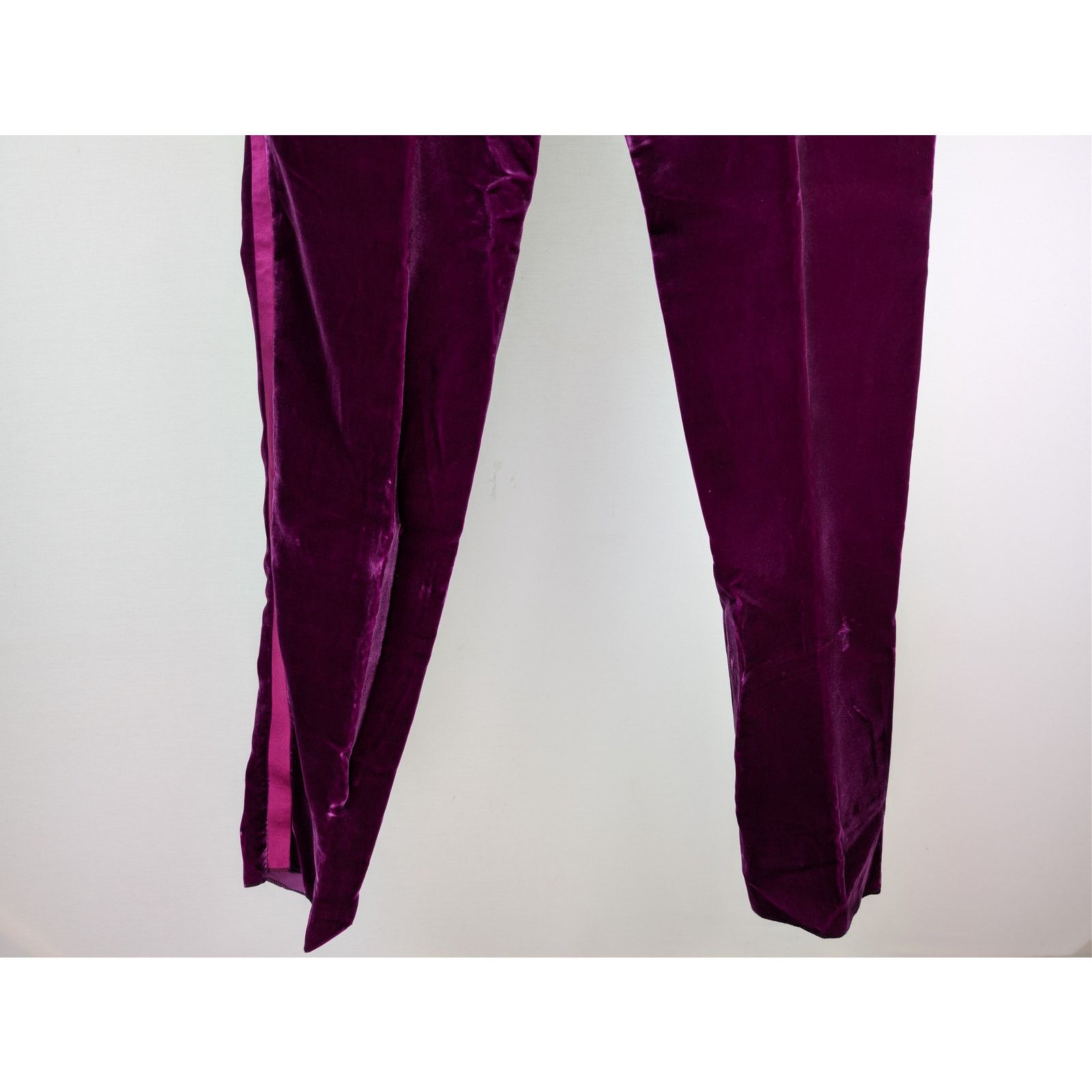Tom Ford o1rshd1 Slim-Leg Velvet Trousers Pant in Purple Size US 44 / EU 60 - 14 Thumbnail