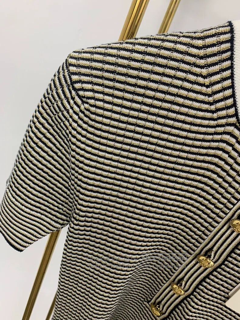 Valentino Valentino Striped knit short sleeves Size M / US 6-8 / IT 42-44 - 2 Thumbnail