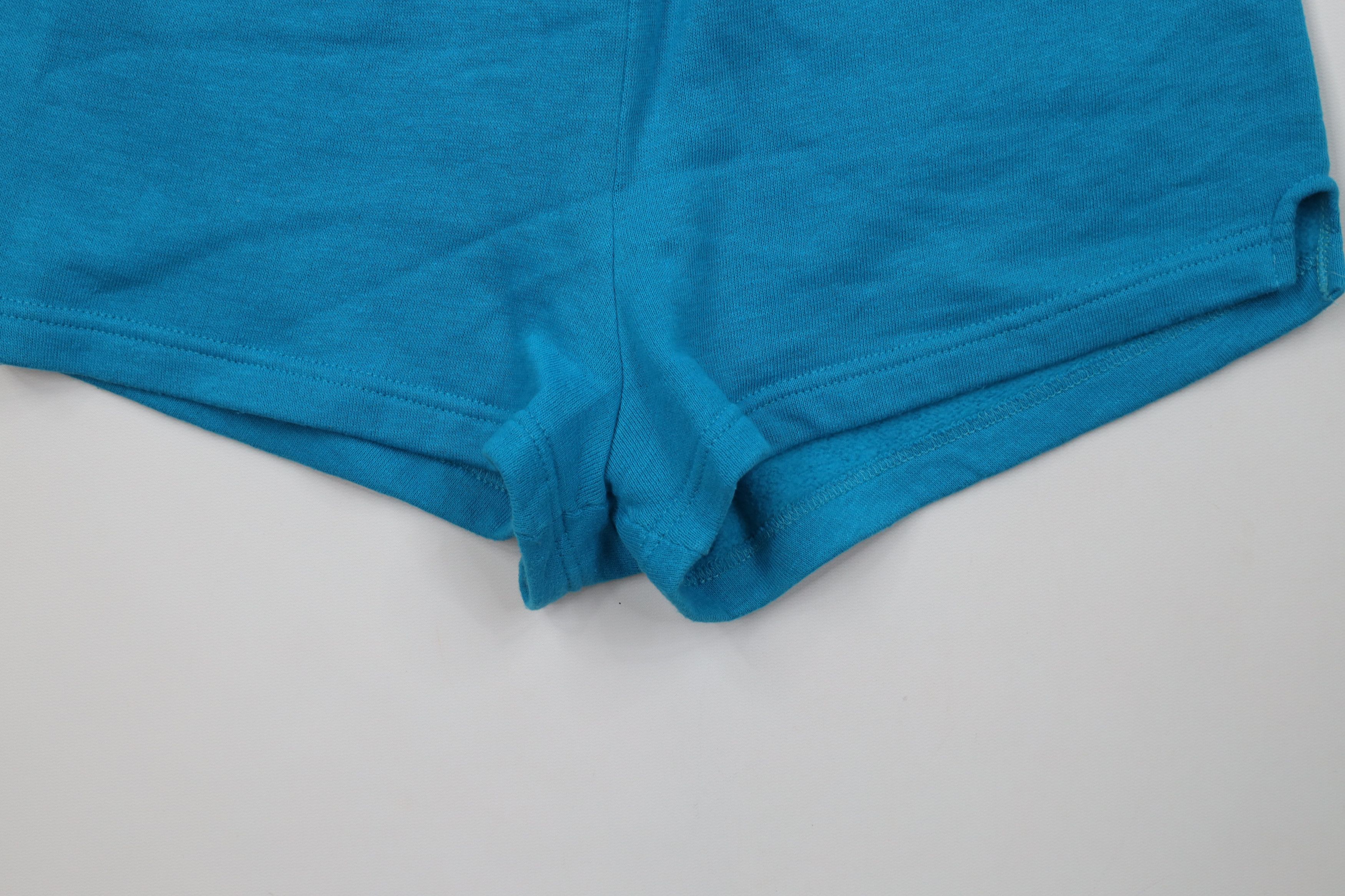 Vintage Vintage 70s 80s Streetwear Hot Sweatpants Shorts Blue USA Size 28" / US 6 / IT 42 - 4 Thumbnail