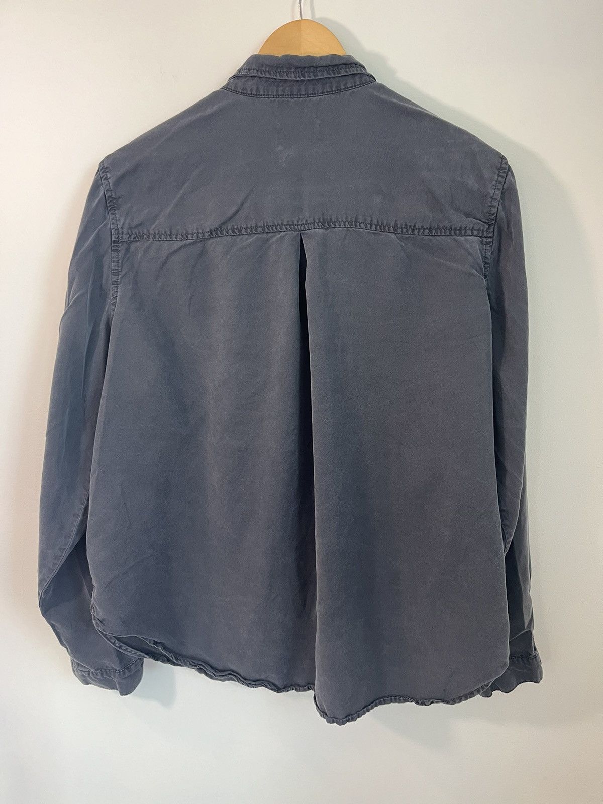 Vintage Sun Faded Blank Black Distressed Button Shirt Size US L / EU 52-54 / 3 - 6 Thumbnail