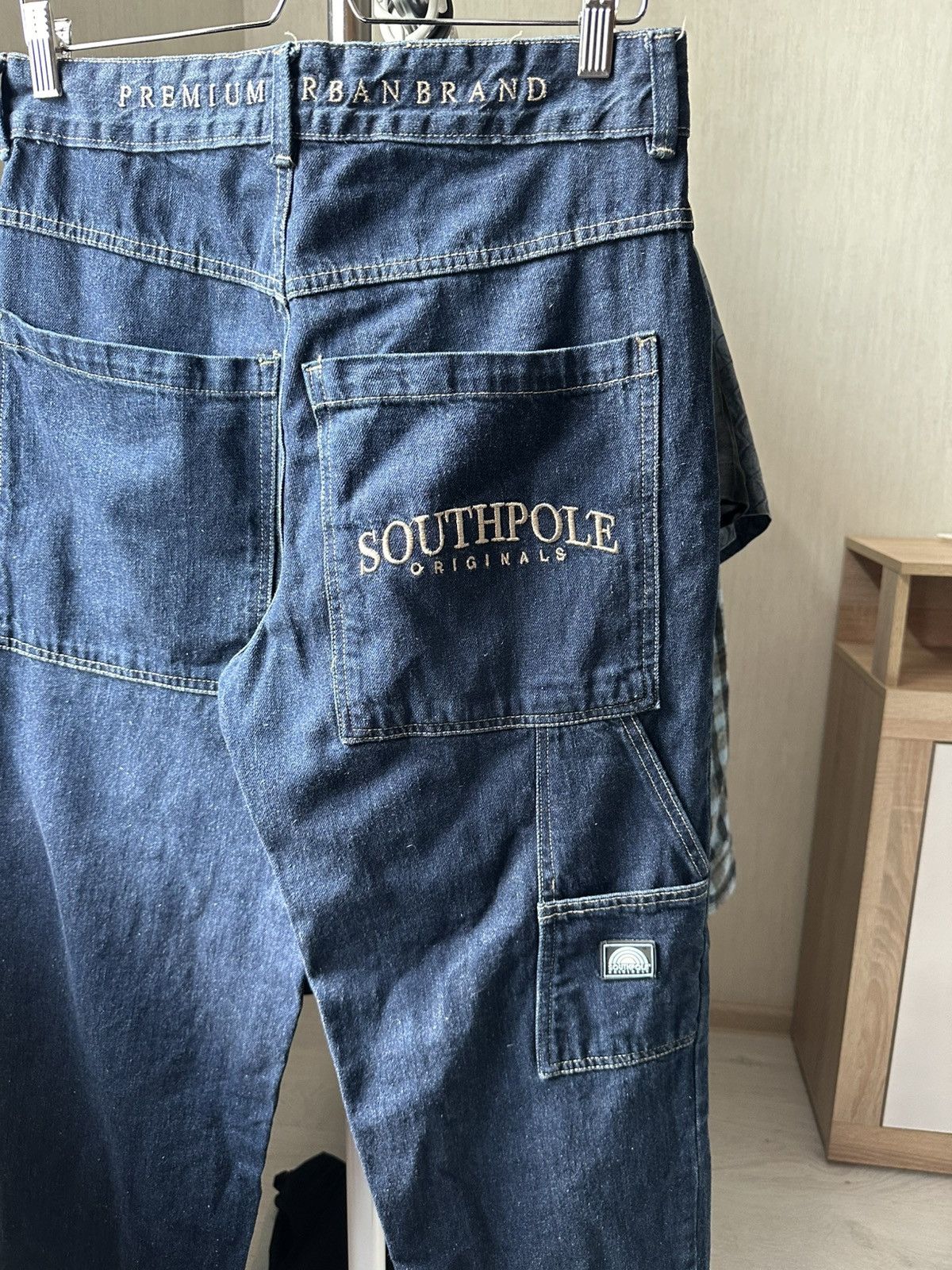 Southpole Southpole Denim Pants Retro Mid Blue Y2K Size US 31 - 2 Thumbnail