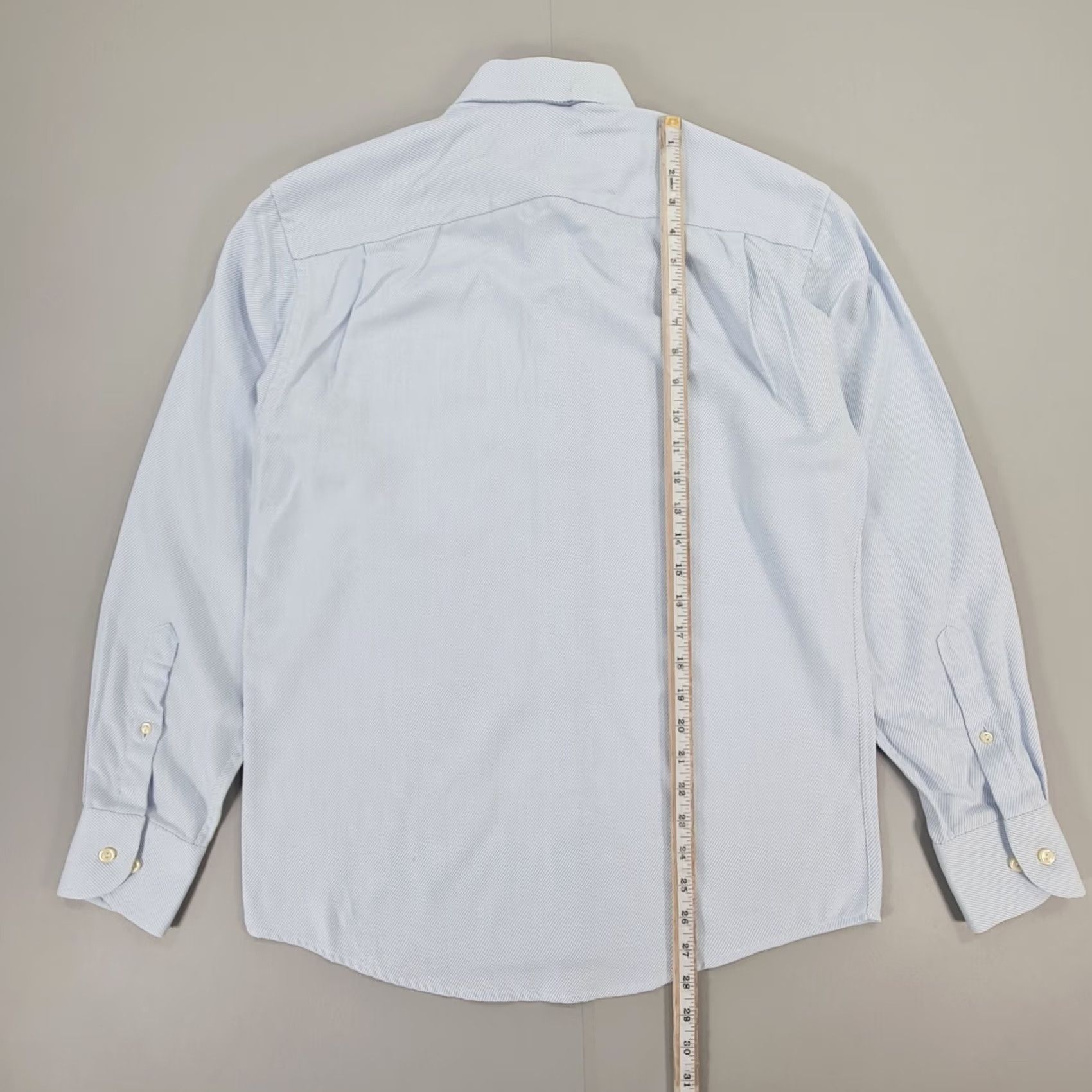 Eton ETON Mens Shirt Blue 15 Diagonal Stripe Wrinkle Free Cotton Button Up Shirt Men 15 N/A Size US M / EU 48-50 / 2 - 7 Thumbnail