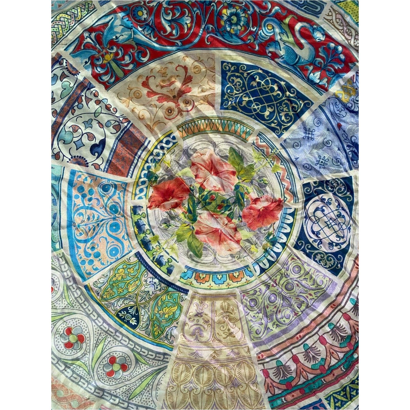 Johnny Was Johnny Was $160 Celestin Large Silk 43” Square Scarf EUC Size ONE SIZE - 11 Thumbnail