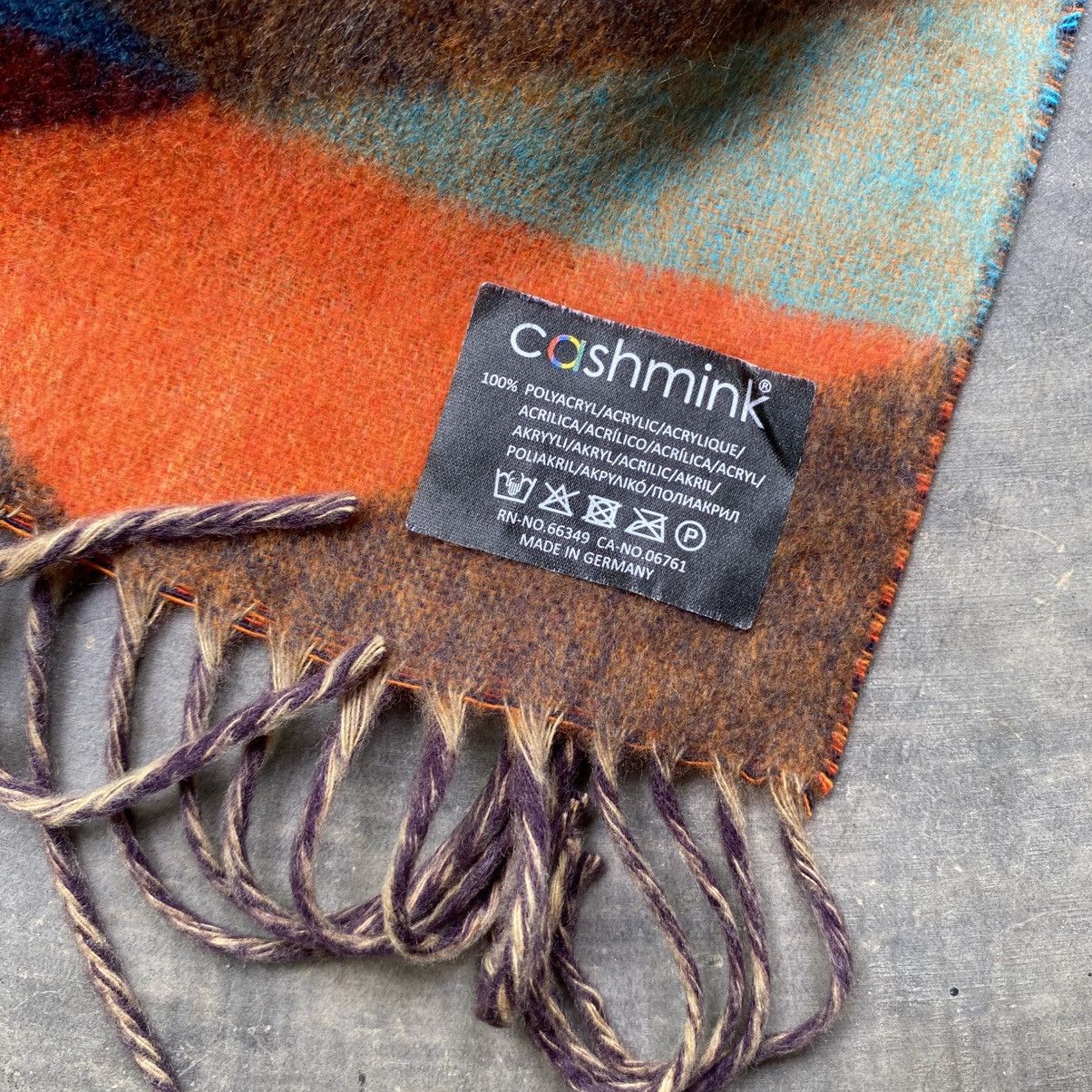 Designer Knit noueltier Colorful Chevron Wool Scarf Size ONE SIZE - 6 Thumbnail