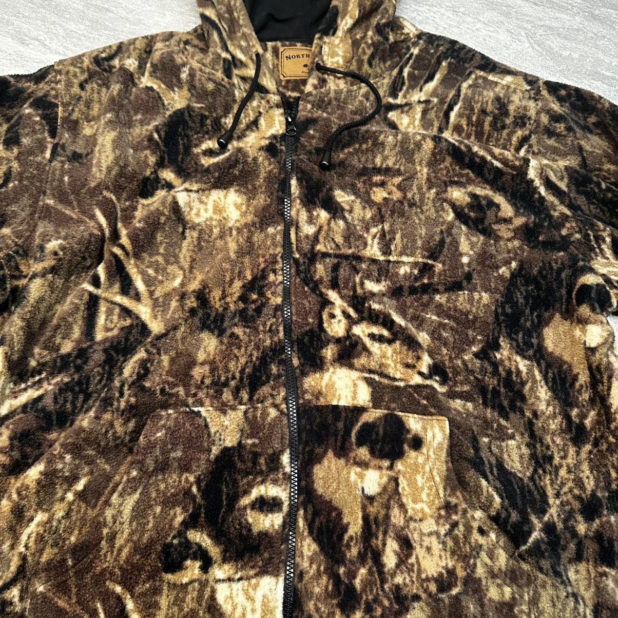 North River Outfitters × Vintage Vintage 90s North River Outfitters Camo Fleece Jacket XL Size US XL / EU 56 / 4 - 2 Thumbnail