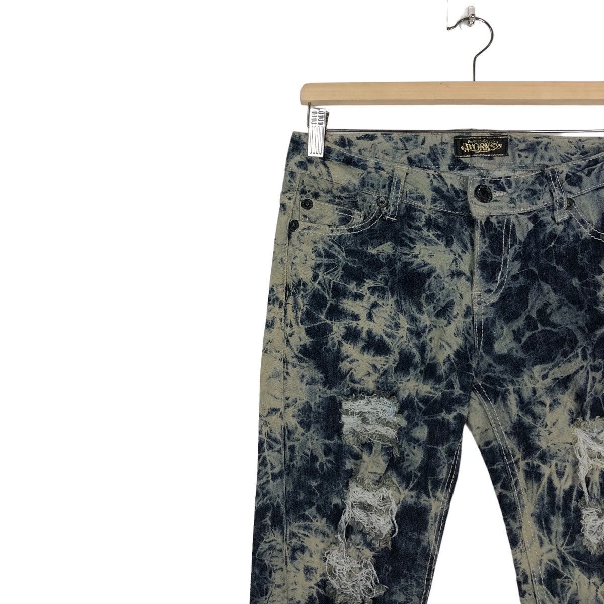 Hysteric Glamour 🔥Acid Wash Design Skinny Distressed Denim Jeans Works Japan Size US 30 / EU 46 - 7 Thumbnail