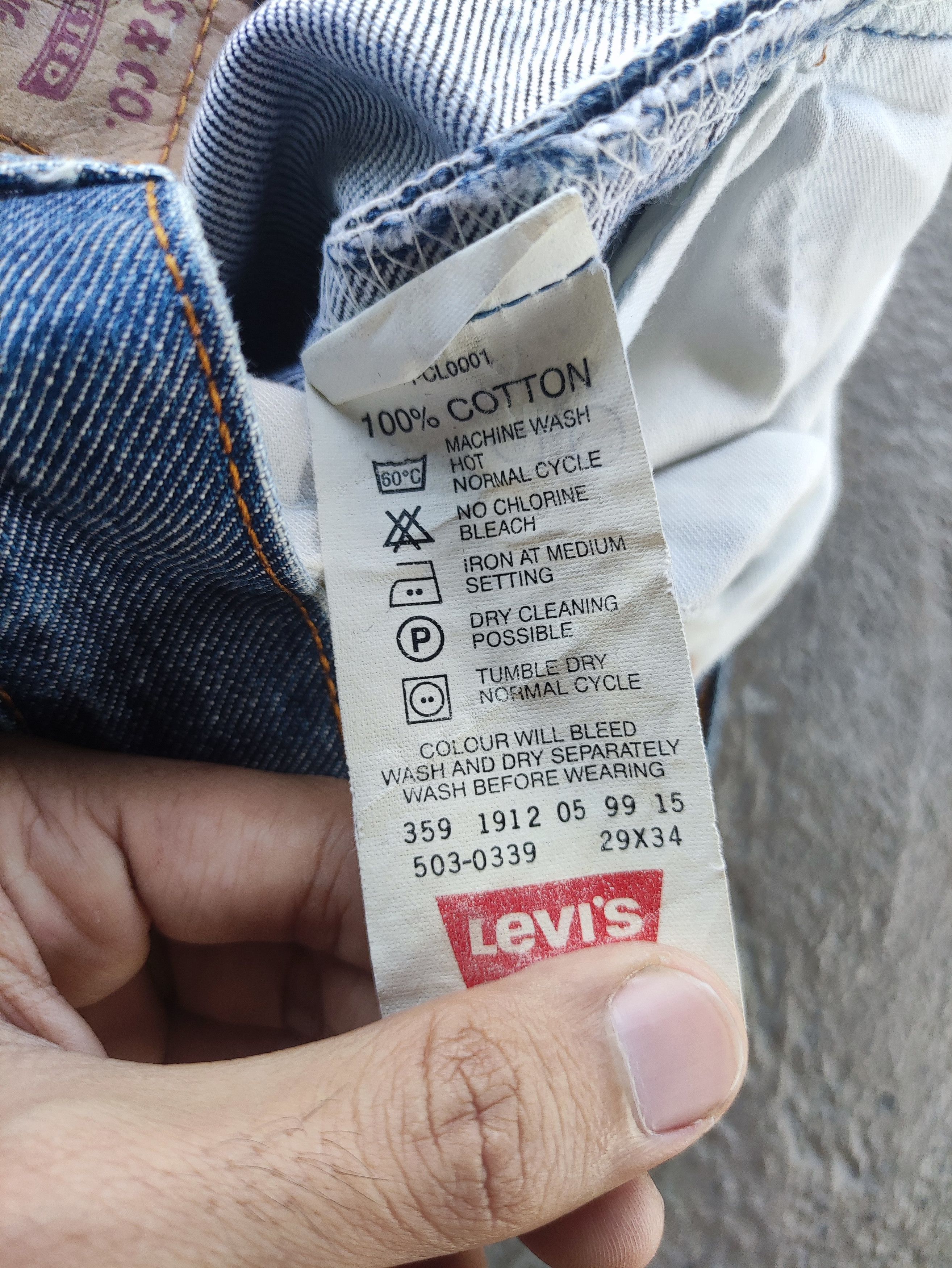 Levi's Vintage Levi's 503 Jean Distress Faded Denim Pants Size US 28 / EU 44 - 7 Thumbnail