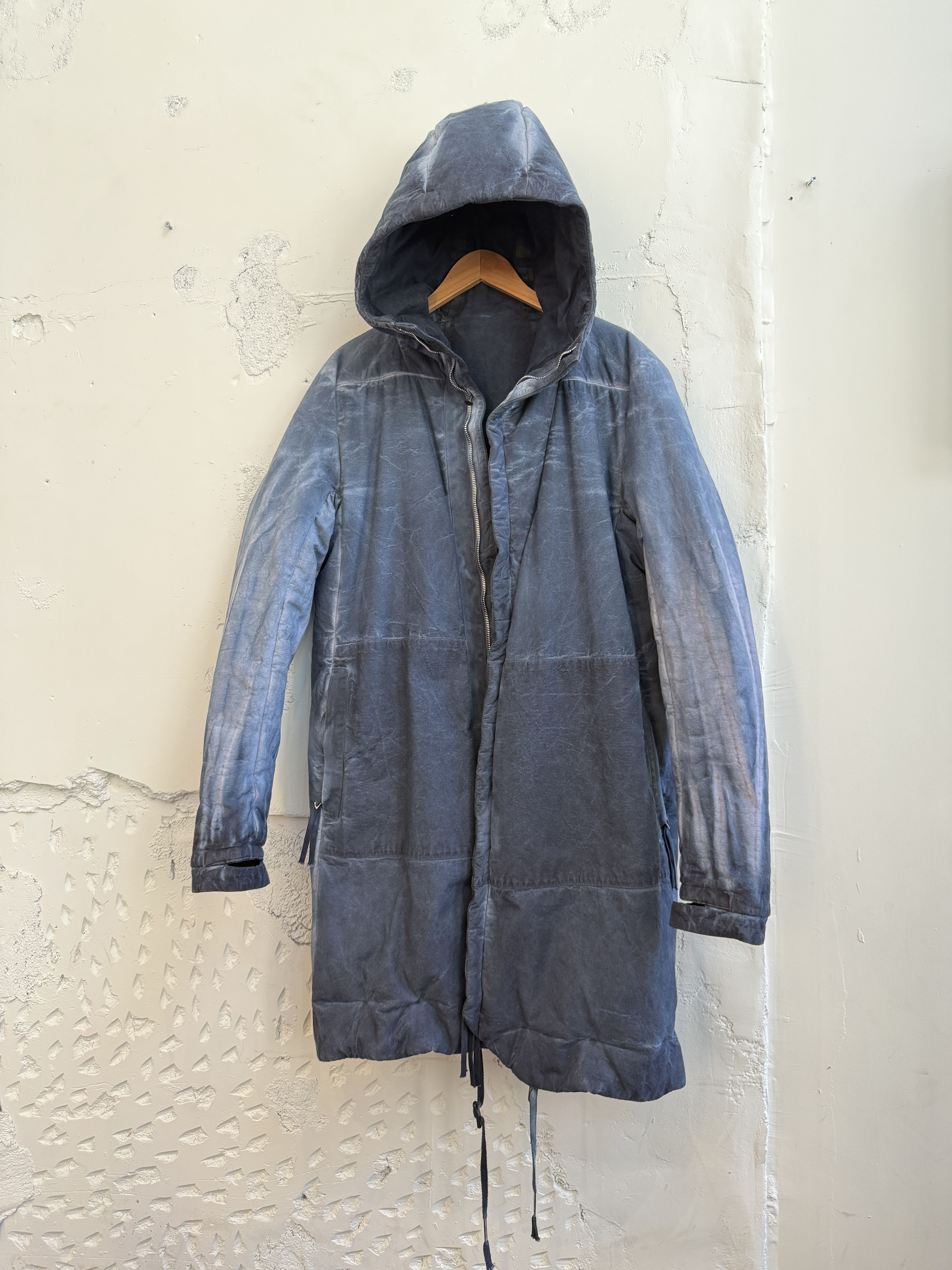 Boris Bidjan Saberi Synth Blue Reversible Padded Coat