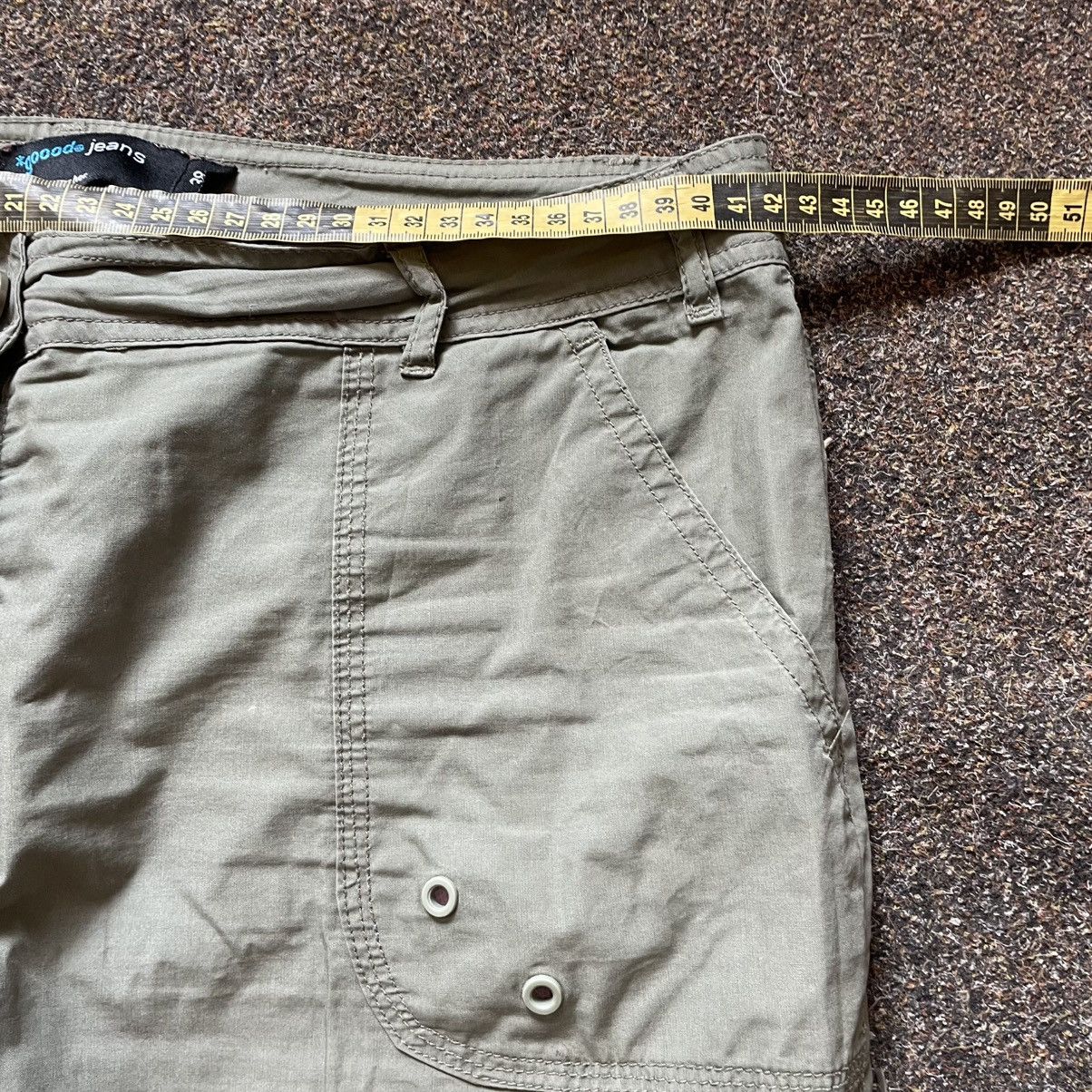 Vintage Vintage Y2K Baggy Cargo Pants Khaki Distressed Workwear Punk Size 32" / US 10 / IT 46 - 8 Thumbnail