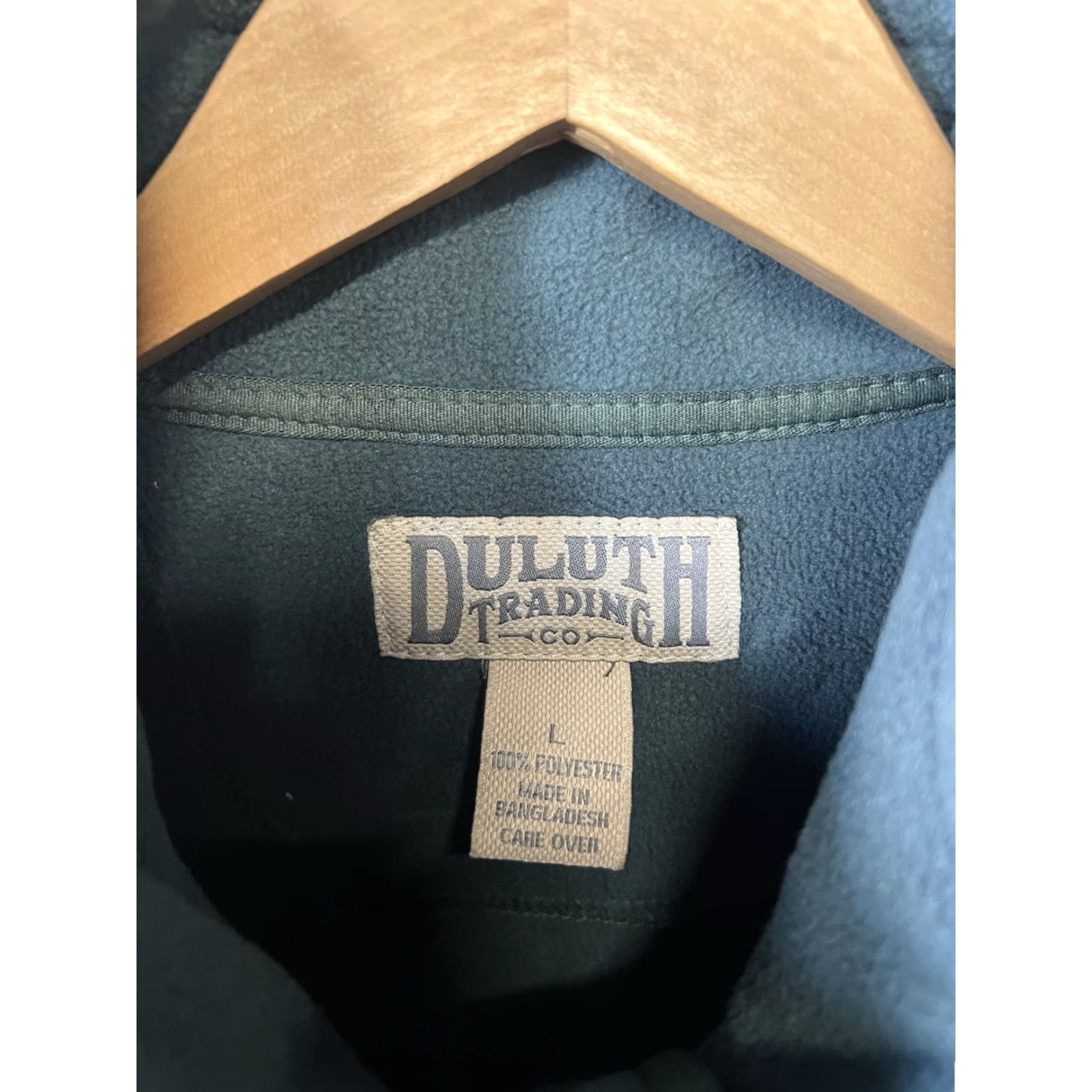 Duluth Trading Company Duluth Trading Co. Fleece Jacket Men Adult Large Tall Green Full Zip Long Sleeve Size US L / EU 52-54 / 3 - 3 Thumbnail