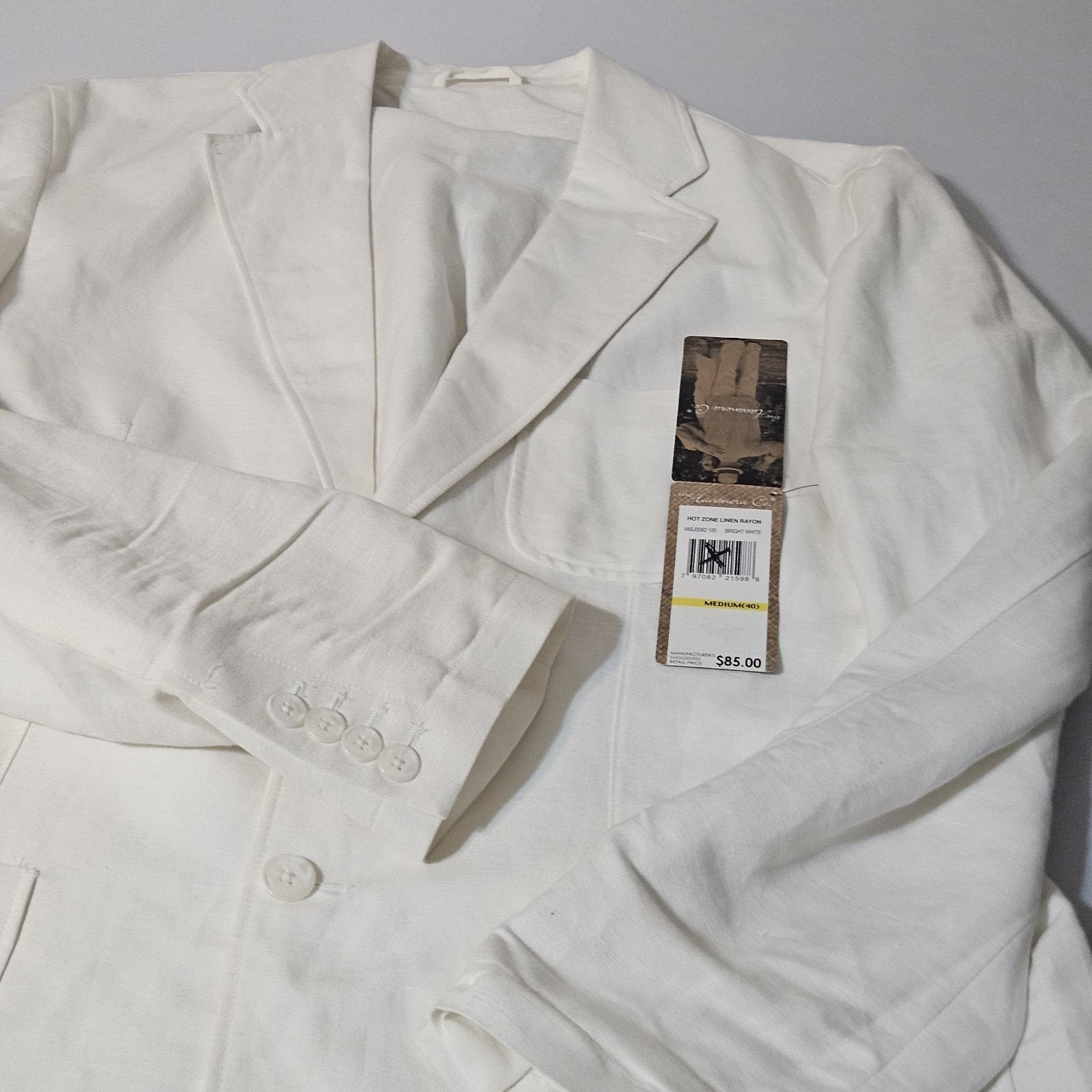Havana NWT The Havanera Co Linen Blend Mens 40 Blazer Sport NEW Size 40L - 2 Thumbnail