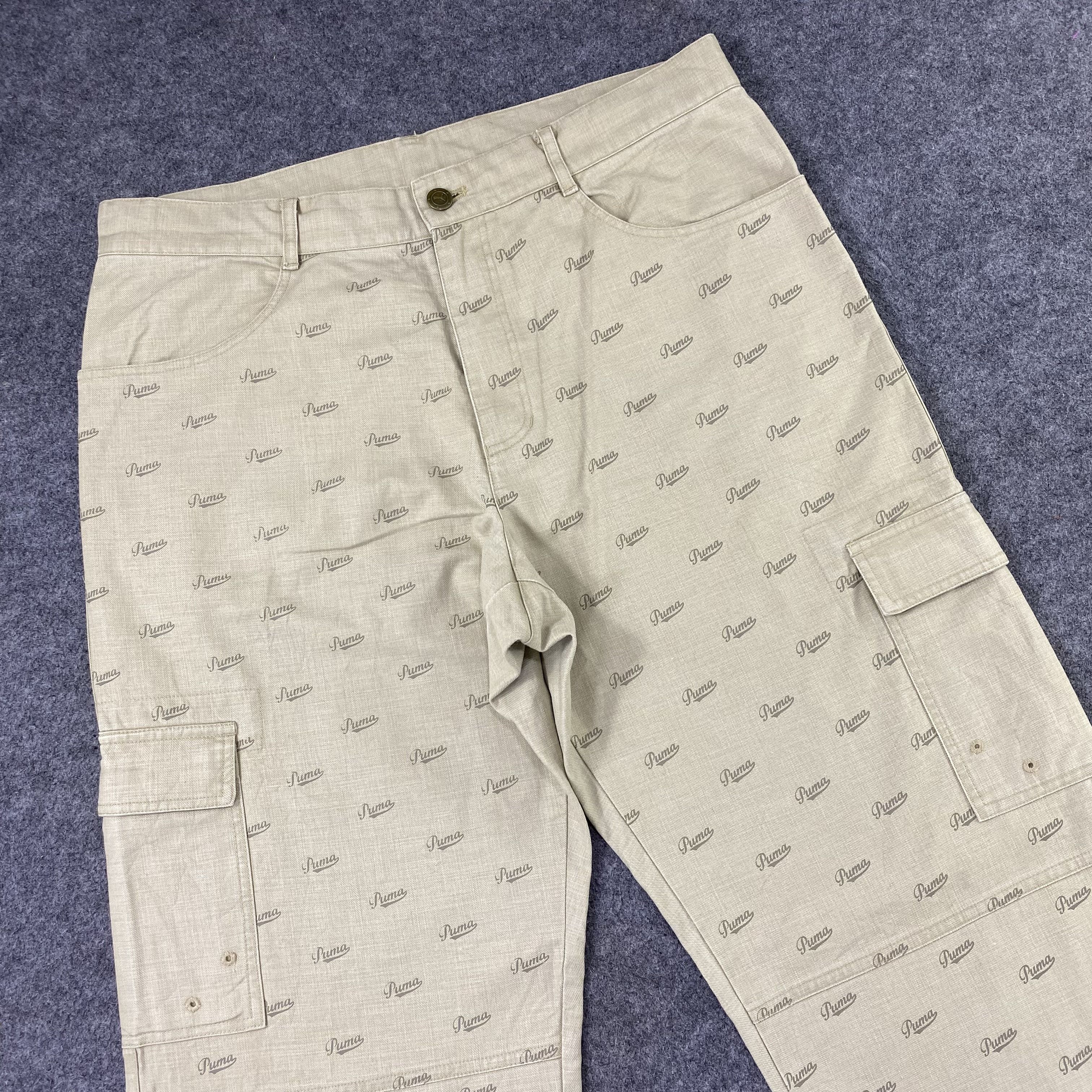 Puma × Vintage Vintage Monogram Puma Cargo Pants - C023 Size US 34 / EU 50 - 4 Thumbnail