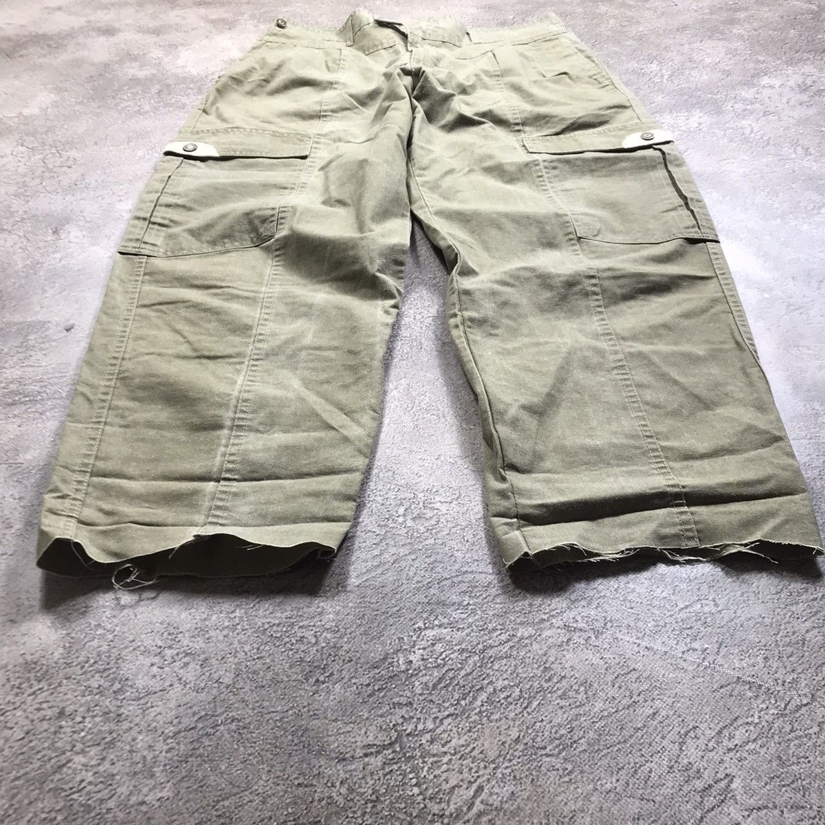 Vintage Vintage Y2K Baggy Cargo Pants Distressed Streetwear Khaki 36 Size US 36 / EU 52 - 1 Thumbnail