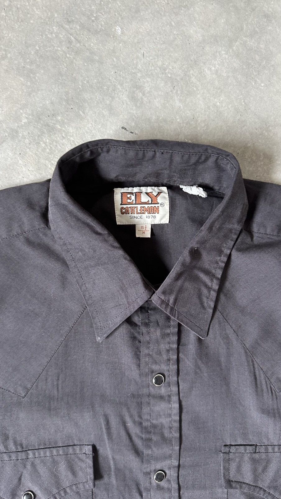 Other VINTAGE 90S ELY CATTLEMAN WESTERN PESRL SNAP BUTTON Size US M / EU 48-50 / 2 - 5 Thumbnail