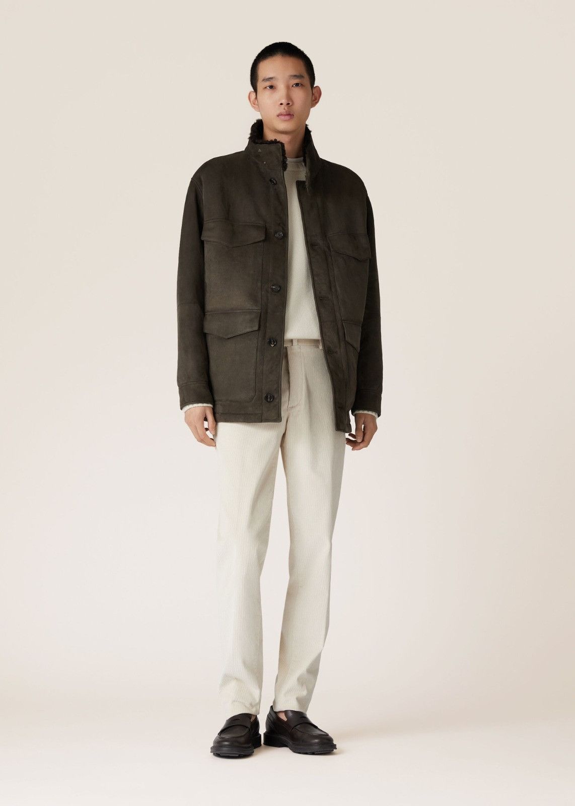 Loro Piana o1srvl11e1224 Cotton Corduroy Pant in White Size US 28 / EU 44 - 2 Thumbnail